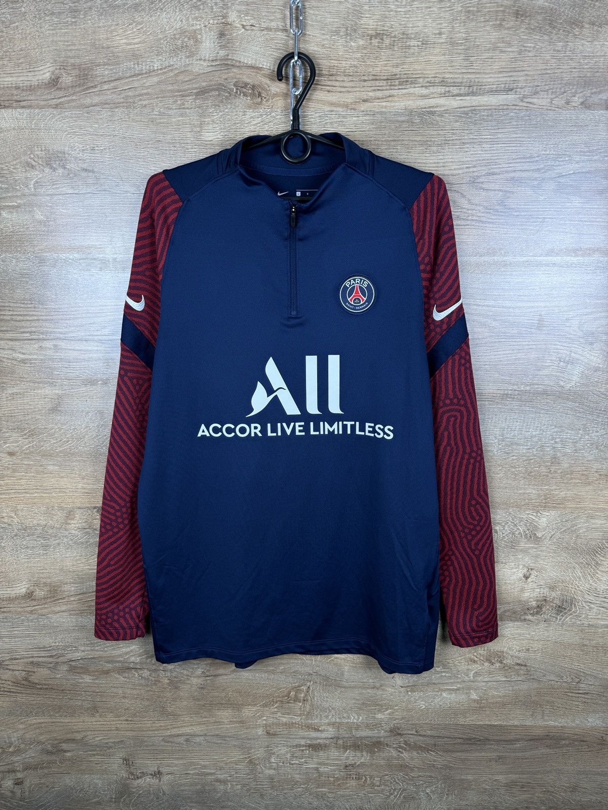 Long Sleeve Balmain Nike Psg T Shirt Men's Nike PSG X Balmain