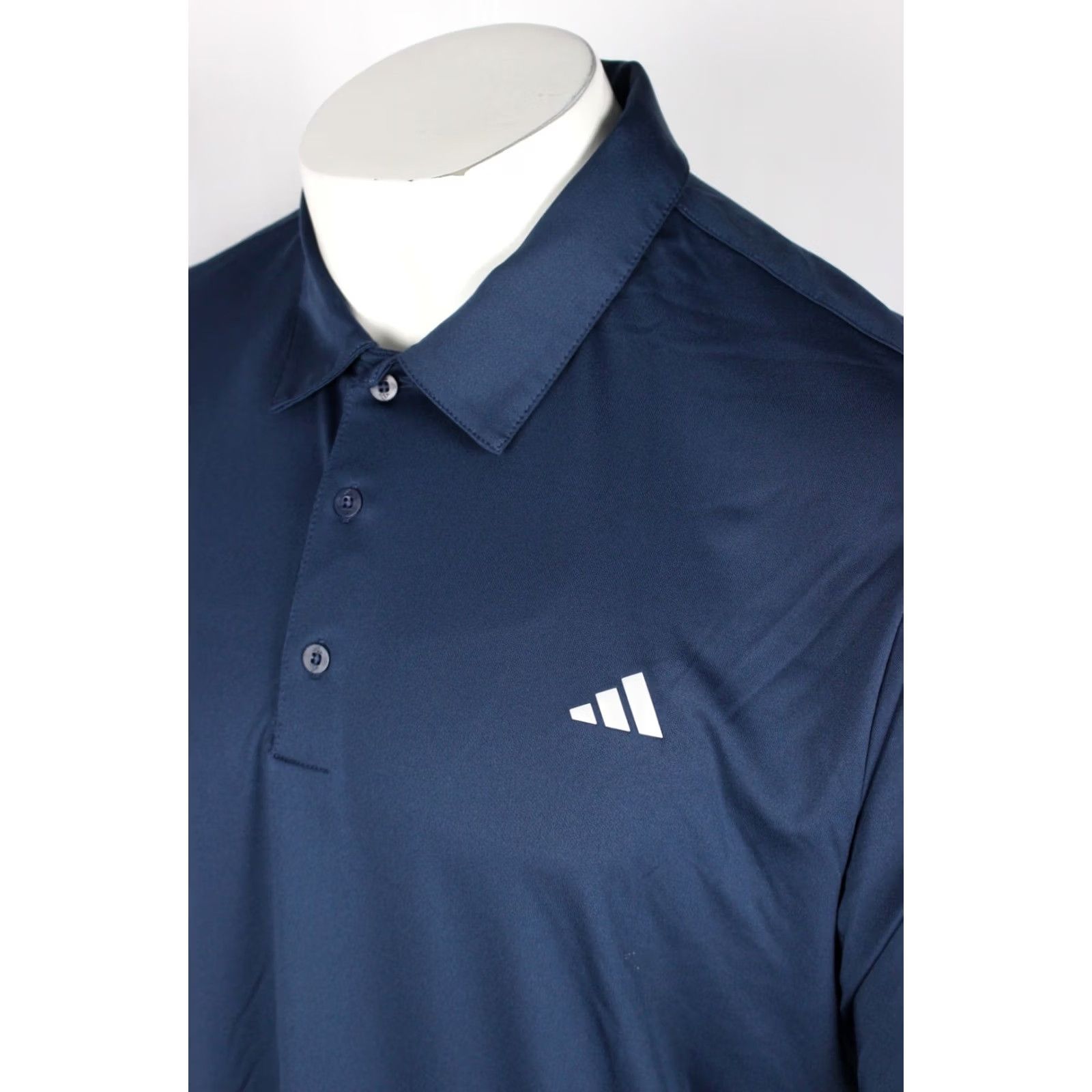 Adidas Adidas Golf Polo Ultimate Solid Short Sleeve Shirt XL Crew Navy Gray Logo Size US XL / EU 56 / 4 - 3 Thumbnail