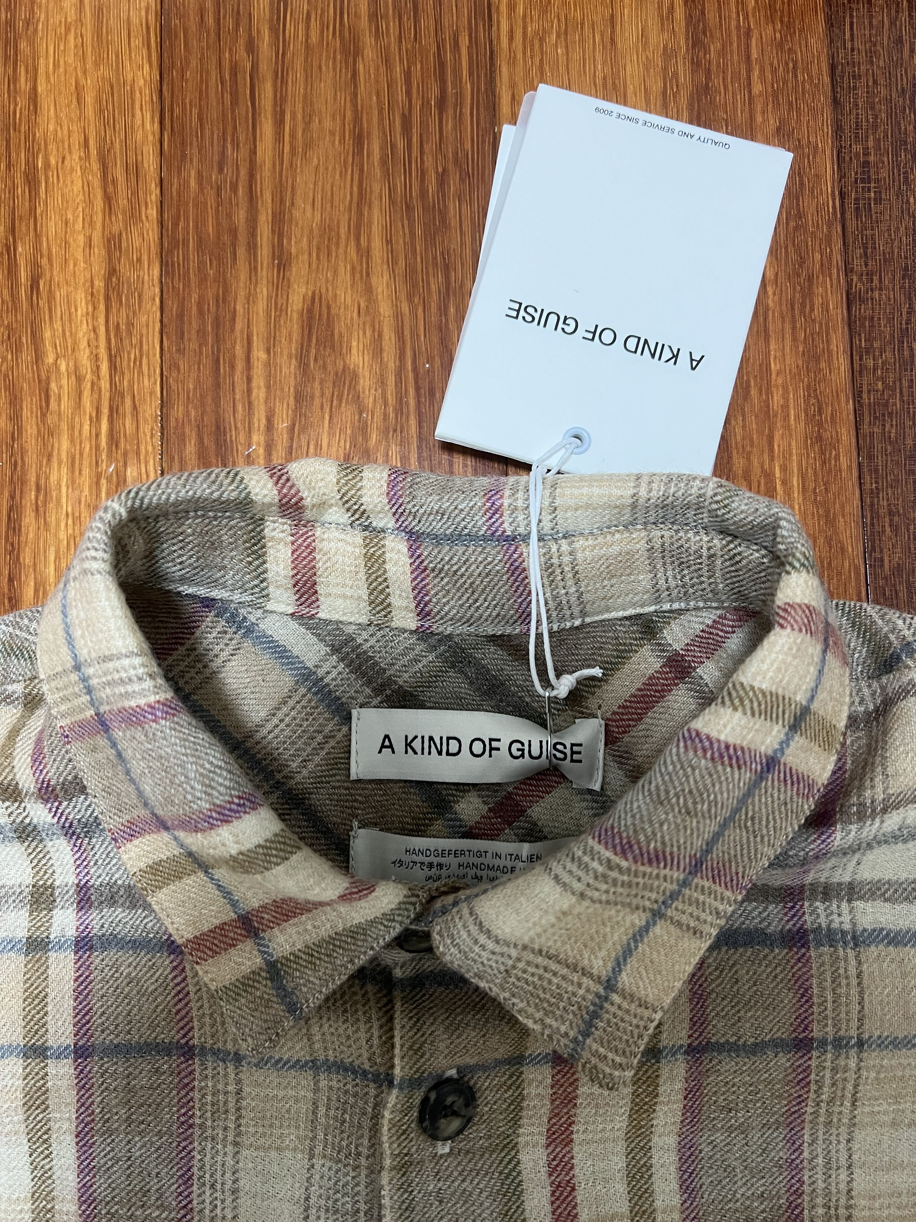 A Kind Of Guise 💚 AW23 A Kind Of Guise Gusto Shirt Ice Check Medium Size US M / EU 48-50 / 2 - 8 Thumbnail