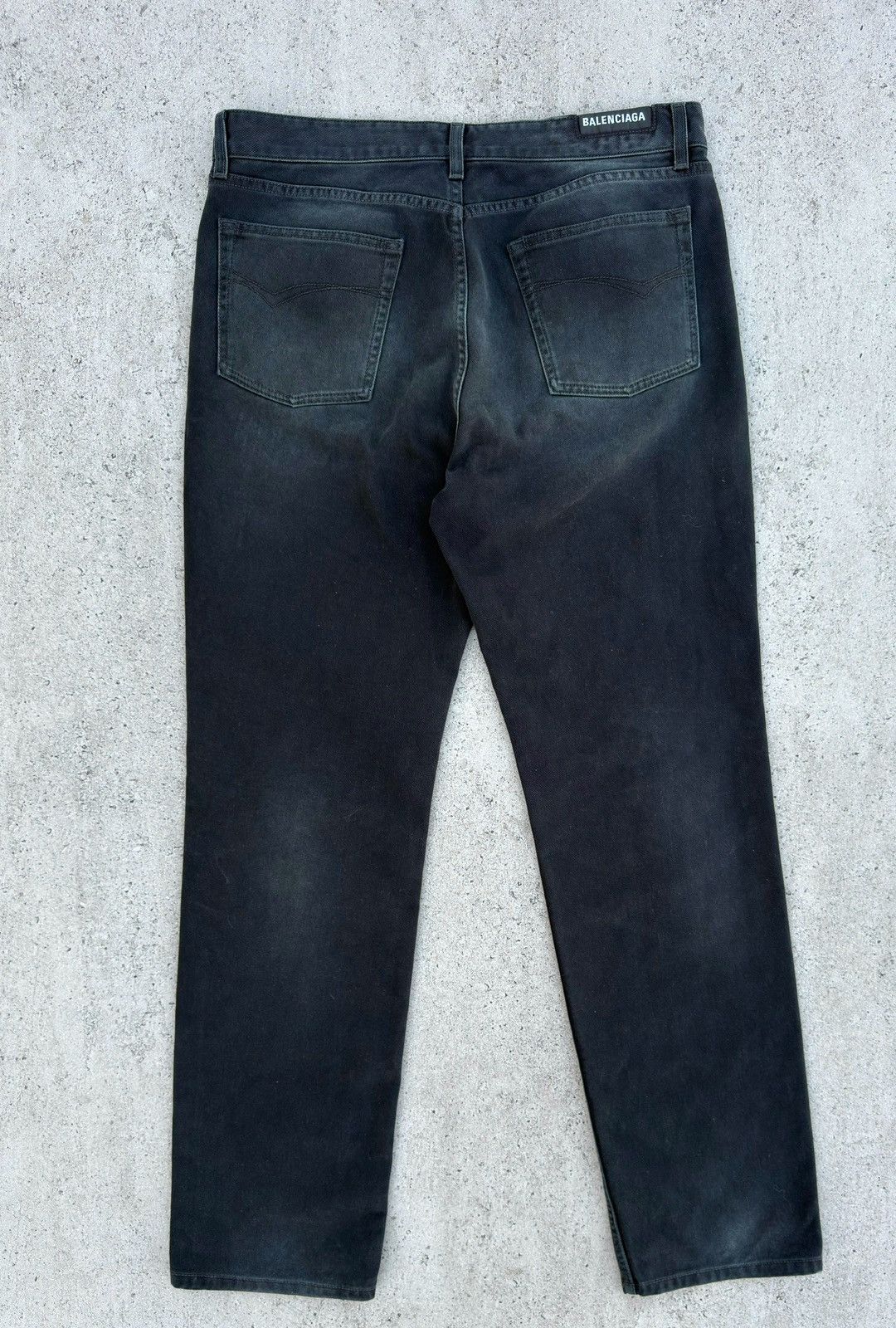 Balenciaga Balenciaga Dark Blue Indigo Straight Denim Jeans Size US 36 / EU 52 - 8 Thumbnail