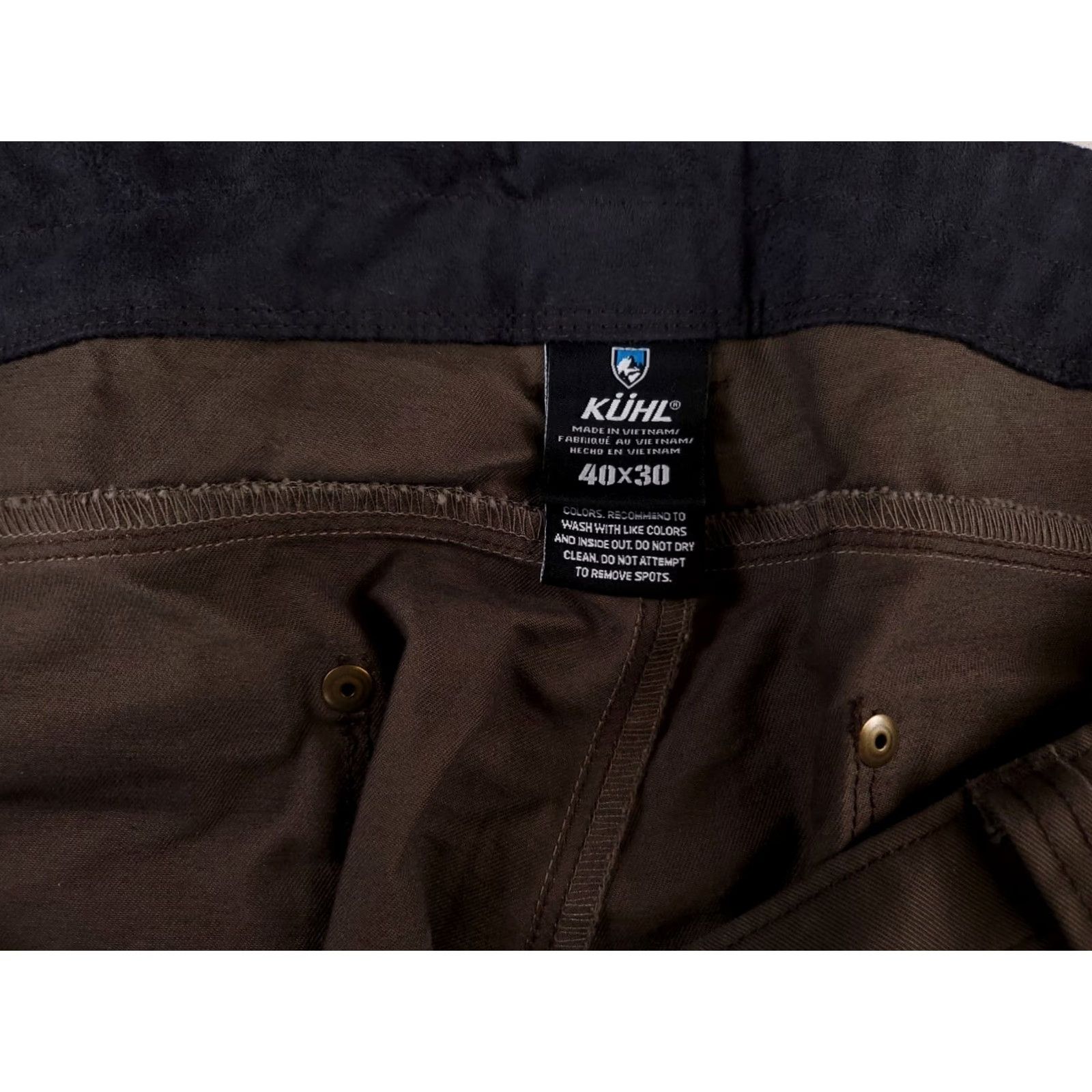 Vintage VINTAGE Kuhl Pants Brown Patina Dye Mens 40 x 30 Chino Regular Chino Mens Brown 40 30 Size US 40 / EU 56 - 3 Thumbnail