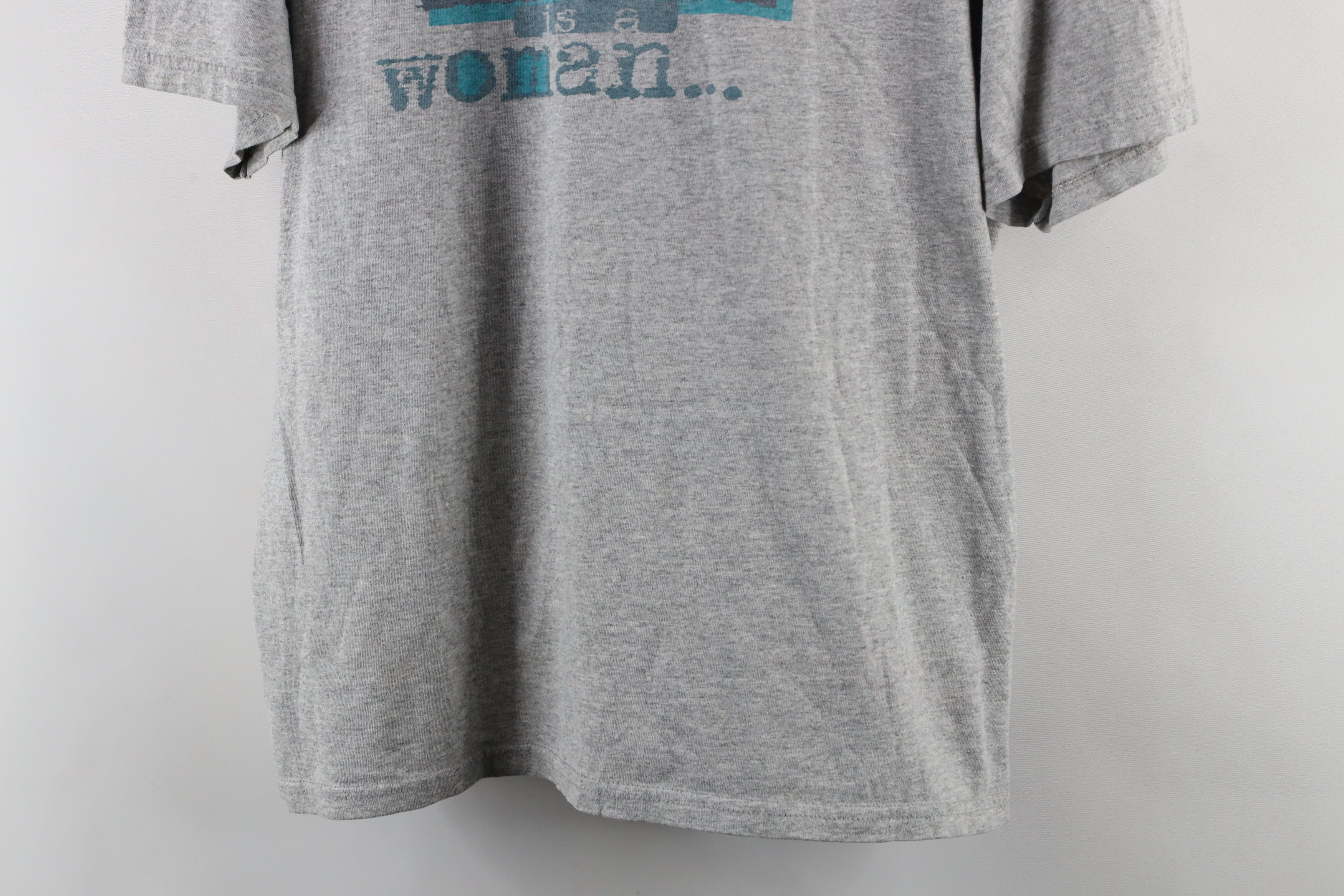 Nike × Vintage Vintage 90s Nike Great Man Is A Woman About to Pass T-Shirt Size L / US 10 / IT 46 - 3 Thumbnail