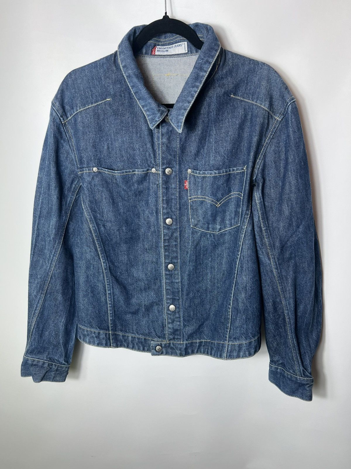 Levi's Vintage Clothing Levis Engineered Jeans Vintage Snap Button Denim Jacket Size US M / EU 48-50 / 2 - 1 Thumbnail