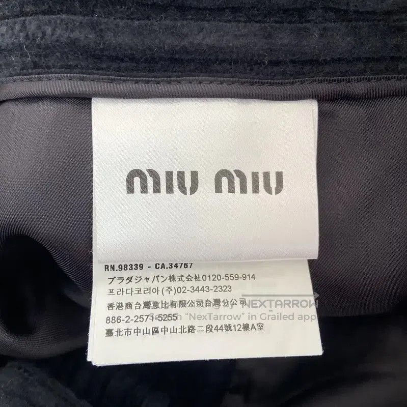Miu Miu Miu Miu Black Cotton Striped Mini Skirt . Size 23" - 7 Thumbnail
