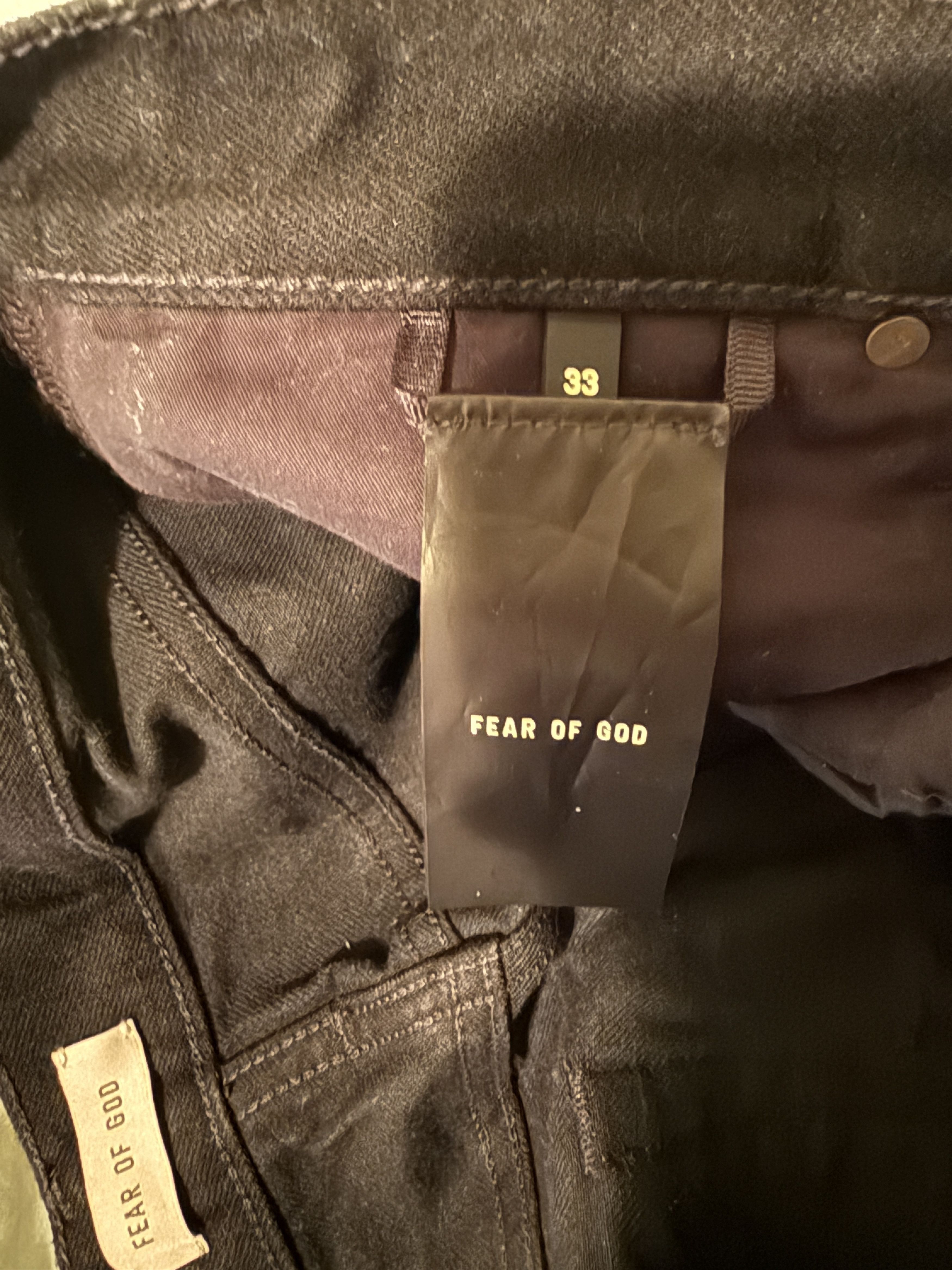 Fear of God Black Denim Size US 33 - 3 Thumbnail