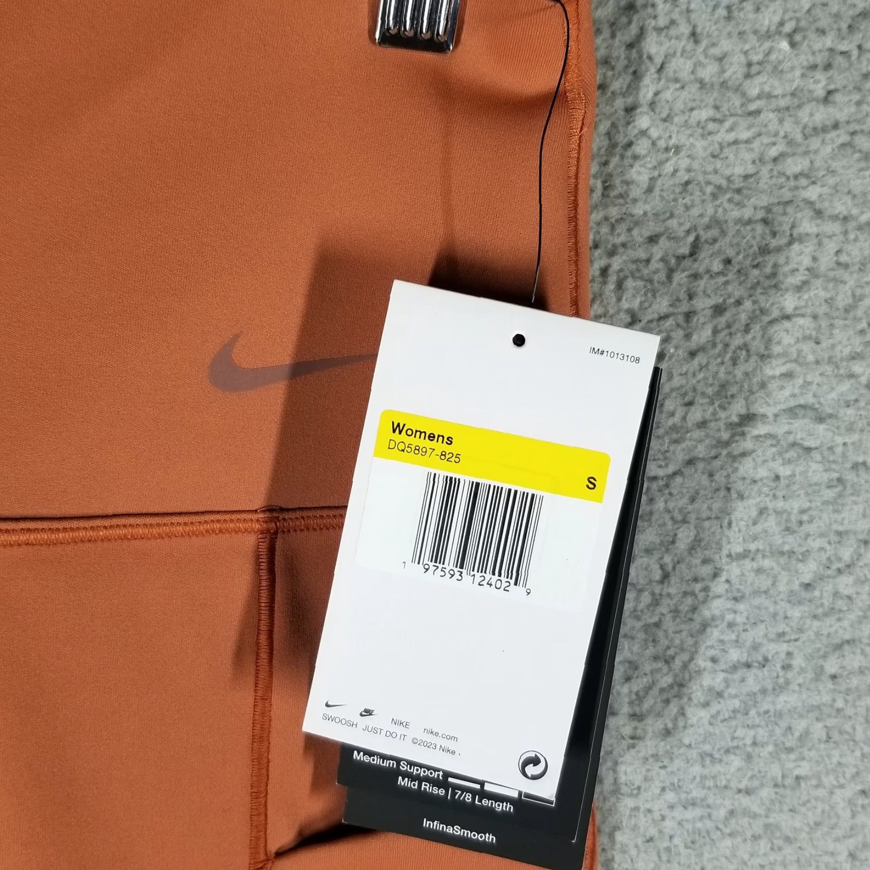 Nike Nike Universa Leggings Women Small Burnt Sunrise 7/8 Pockets Activewear Athleisure Womens Size 28" / US 6 / IT 42 - 3 Thumbnail