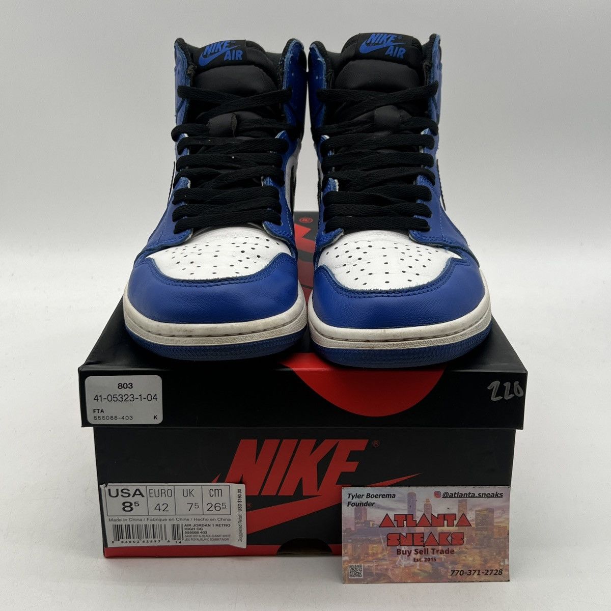 Jordan Brand Air Jordan 1 High game royal Size US 8.5 / EU 41-42 - 2 Thumbnail