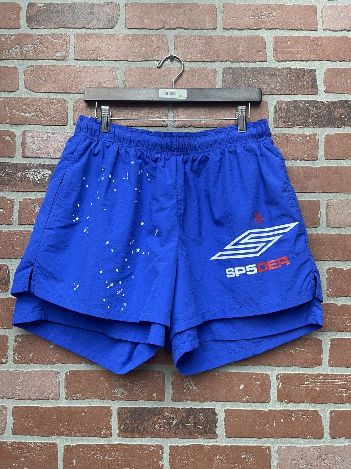 Spyder Size L - Sp5der Shorts Nylon Blue Size US 30 / EU 46 - 1 Thumbnail