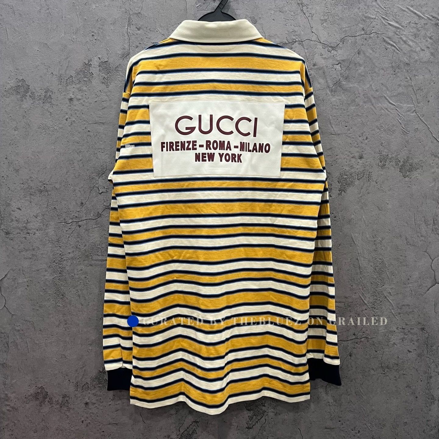 Gucci Gucci Stripe Back Logo Long Sleeve Polo Size US L / EU 52-54 / 3 - 2 Thumbnail