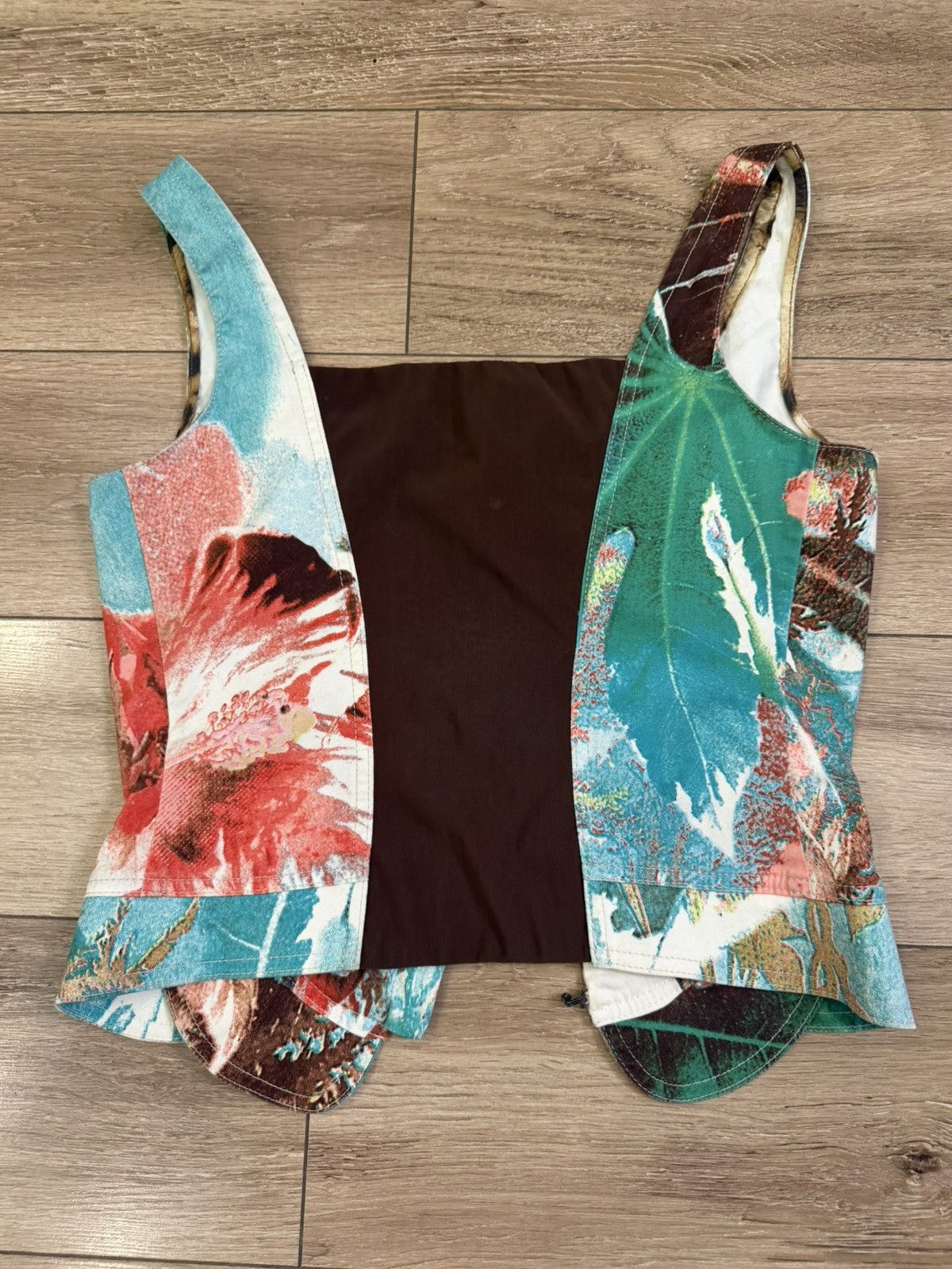 Roberto Cavalli Vintage Roberto Cavalli Abstract Corset Size L / US 10 / IT 46 - 2 Thumbnail