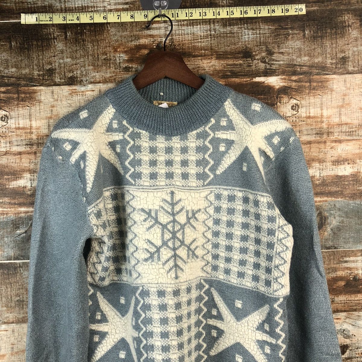 Homespun Knitwear DL Juria vintage art Blue Knitwear #C731 Size M / US 6-8 / IT 42-44 - 5 Thumbnail