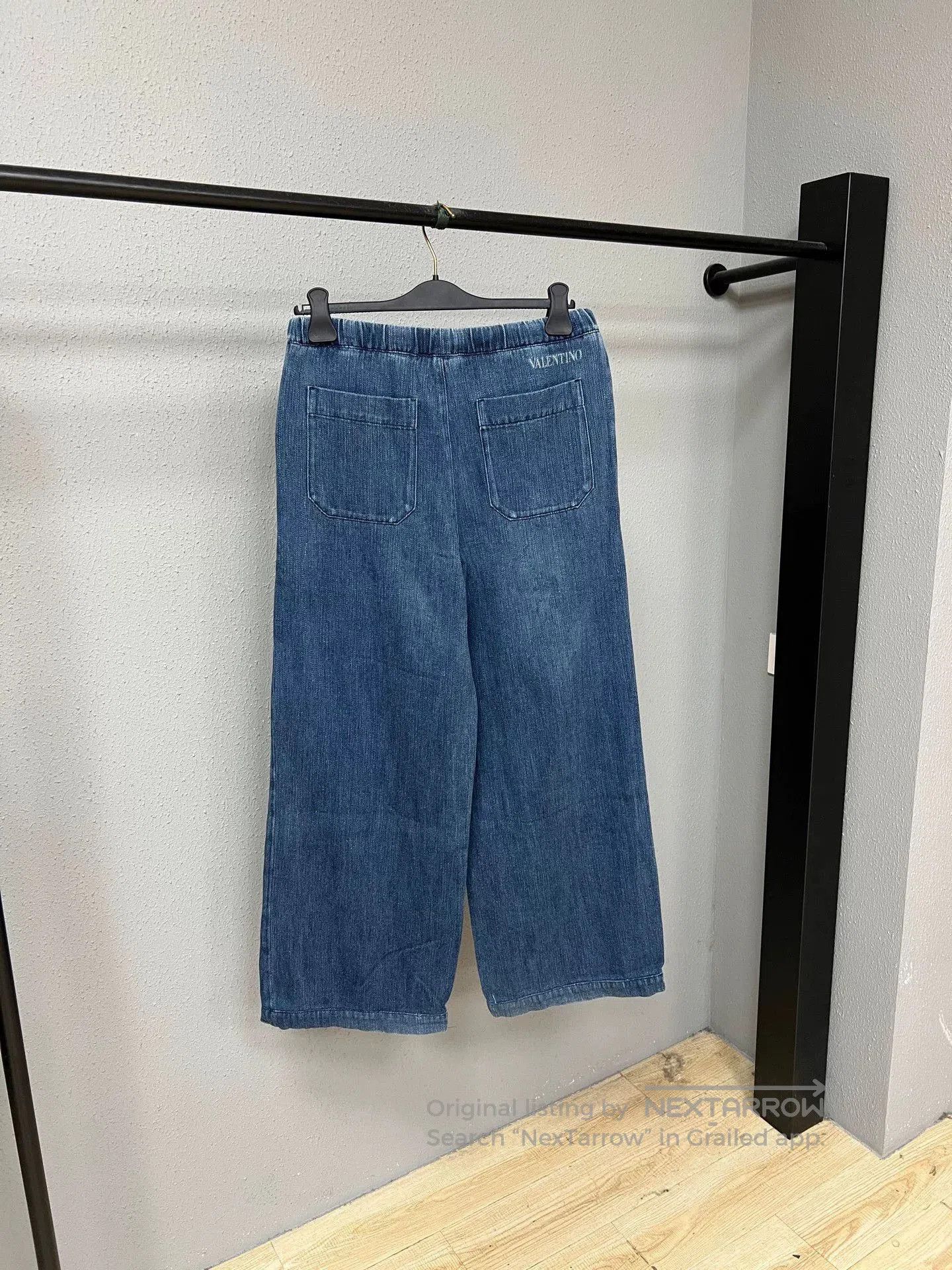 Valentino Valentino Denim Wide-Leg Pants. Size US 30 / EU 46 - 2 Thumbnail