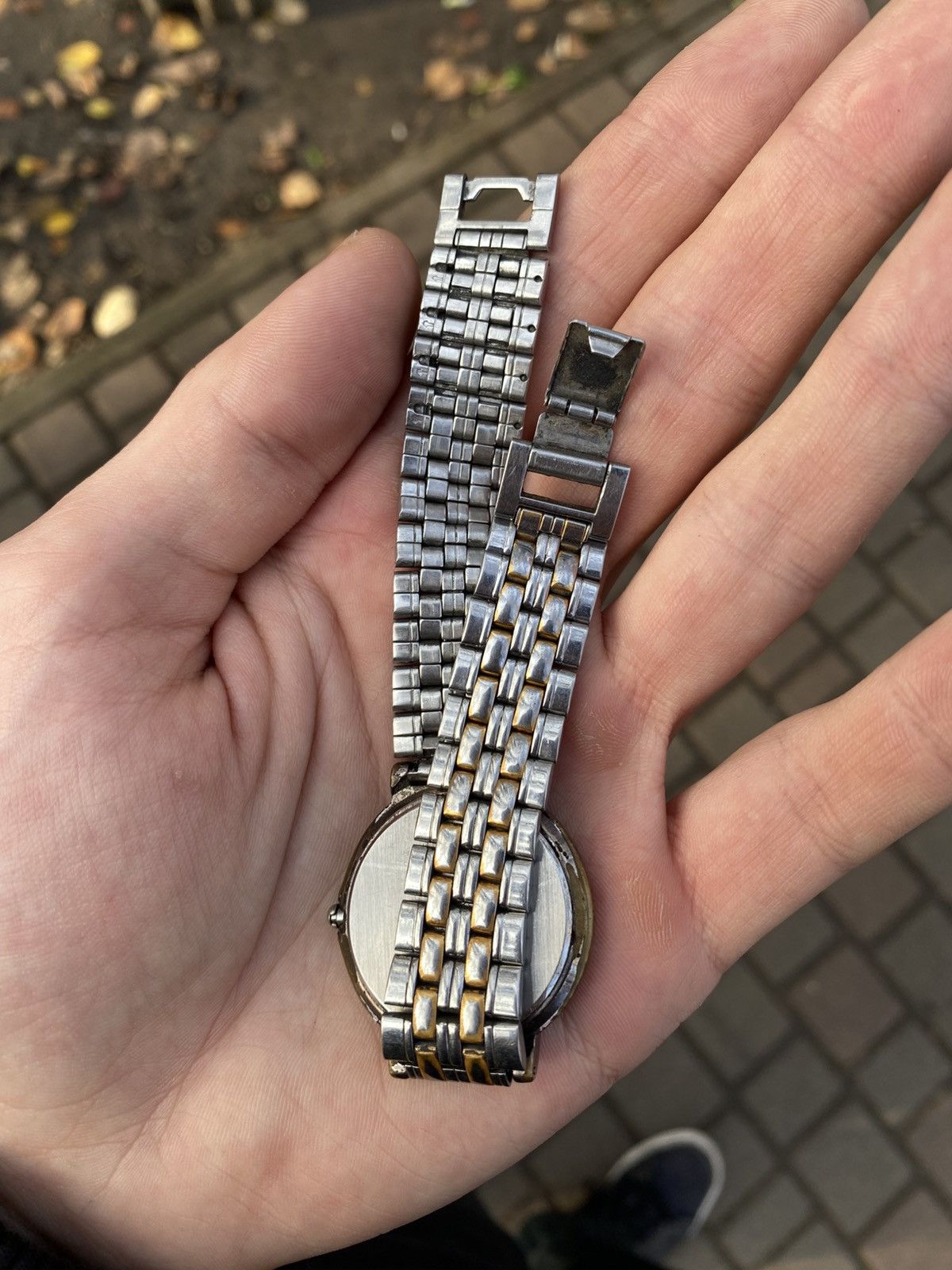 Japanese Brand VINTAGE SEIKO 7N01 | Rare 90s Y2K Avant-Garde Two-Tone Size ONE SIZE - 8 Thumbnail