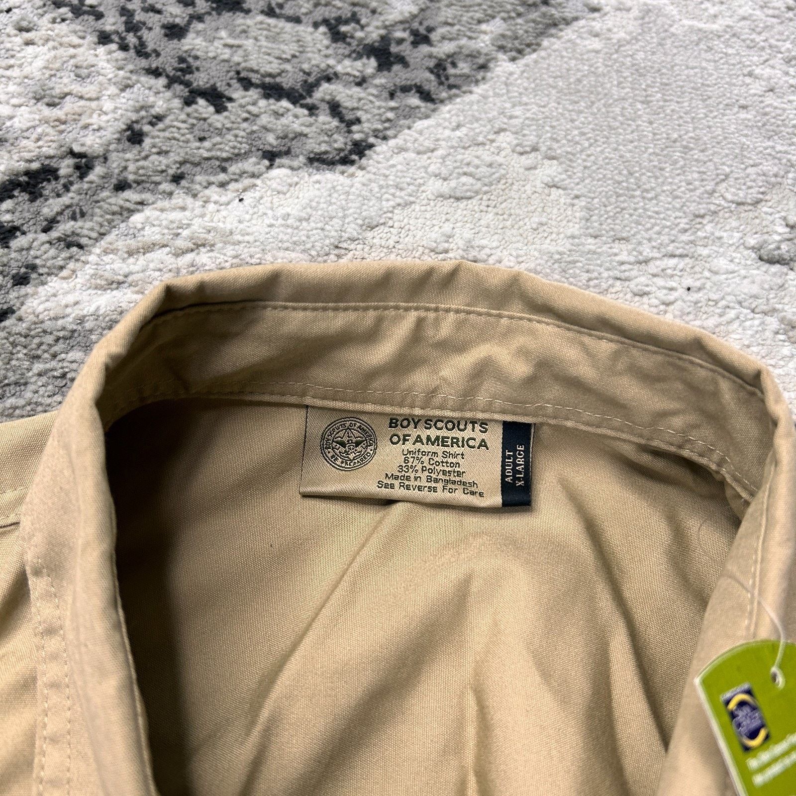 &Daughter Boys Scouts of America Uniform Shirt Boy XL Brown Cotton Size US XL / EU 56 / 4 - 5 Thumbnail