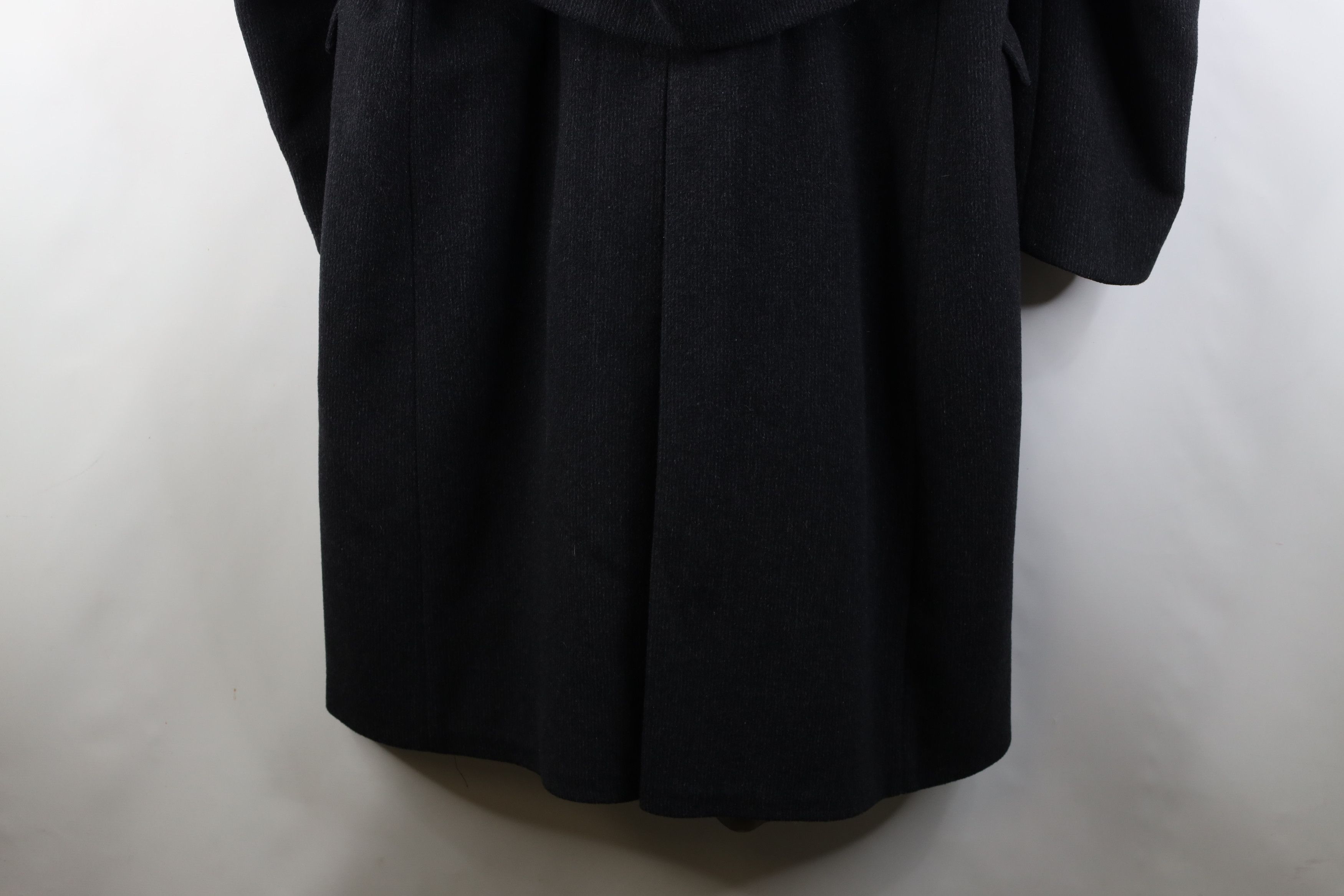 Vintage Vintage 70s Streetwear Wool Ribbed Overcoat Jacket Gray USA Size US XXL / EU 58 / 5 - 17 Thumbnail