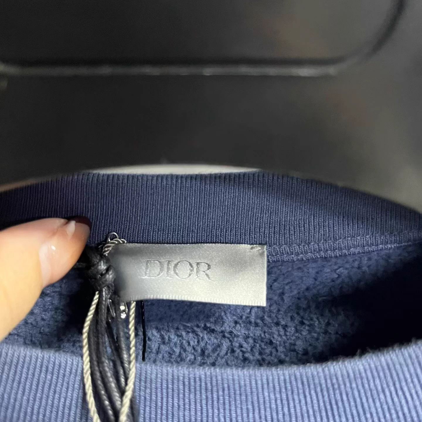 Dior Dior Blue Logo Oversized Crewneck Longsleeve M Size M / US 6-8 / IT 42-44 - 3 Thumbnail