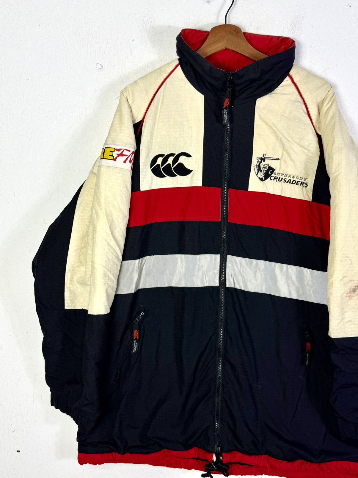 Canterbury of New Zealand Vintage Canterbury Crusader Colour Of Block Jacket Size US XXL / EU 58 / 5 - 3 Thumbnail