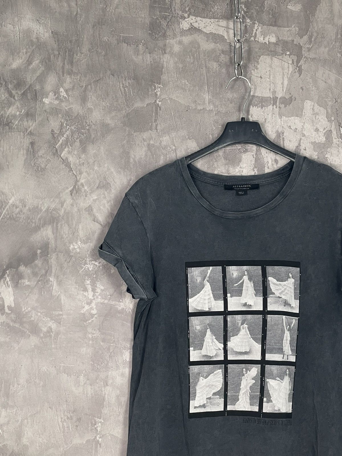 Allsaints Woman’s Allsaints Abstract Graphic Y2K Factory Faded T-Shirt Size M / US 6-8 / IT 42-44 - 3 Thumbnail