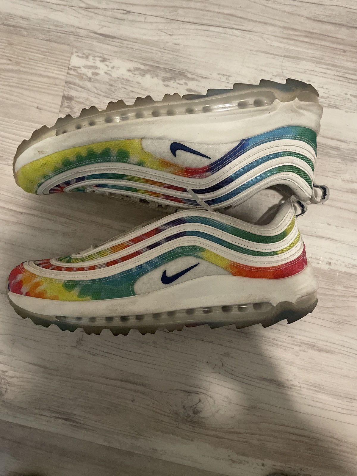 Nike Air max 97 tie die golf shoe Size US 12.5 / EU 45-46 - 9 Thumbnail