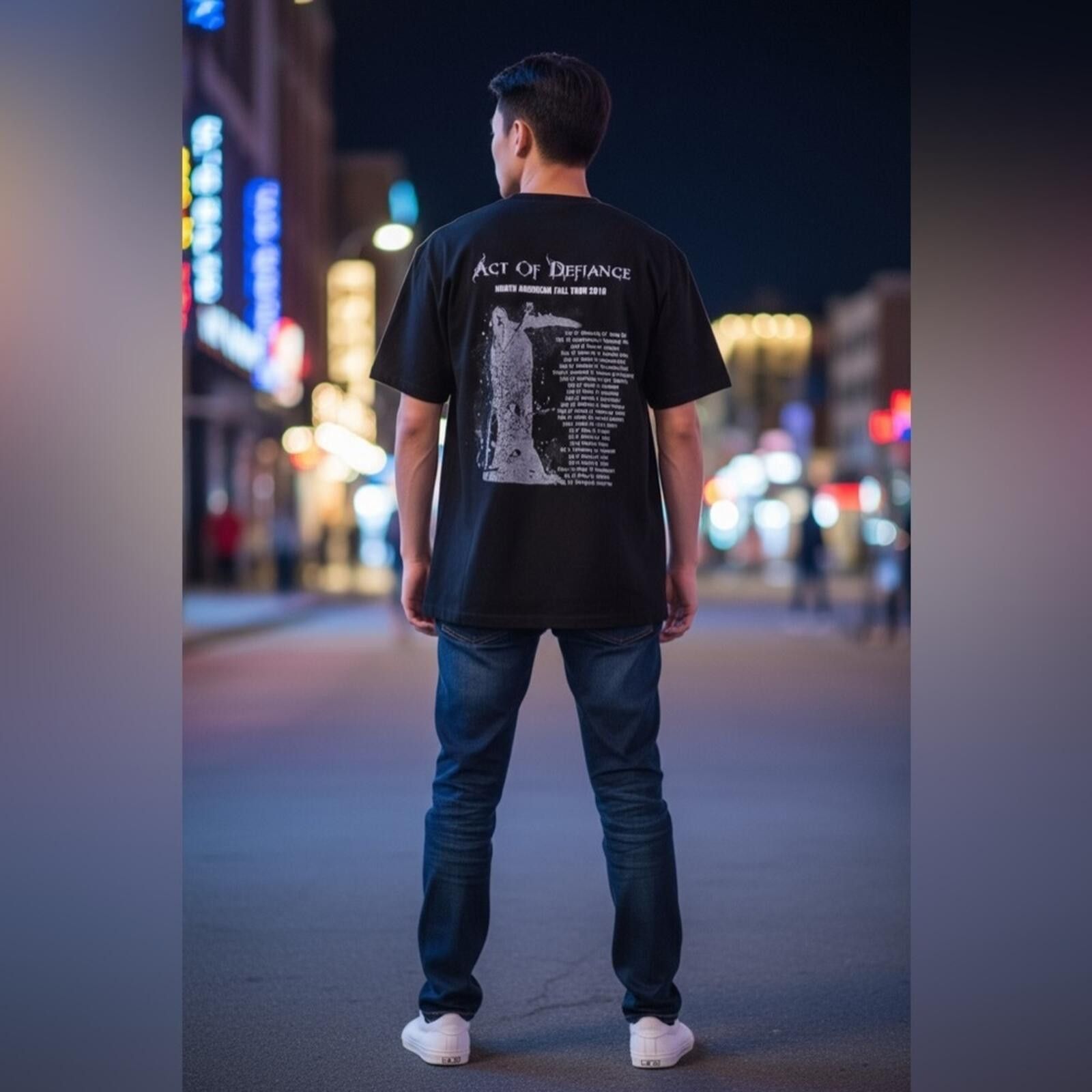 Other Act of Defiance North American Fall Tour 2016 Black T-Shirt Size US M / EU 48-50 / 2 - 2 Thumbnail