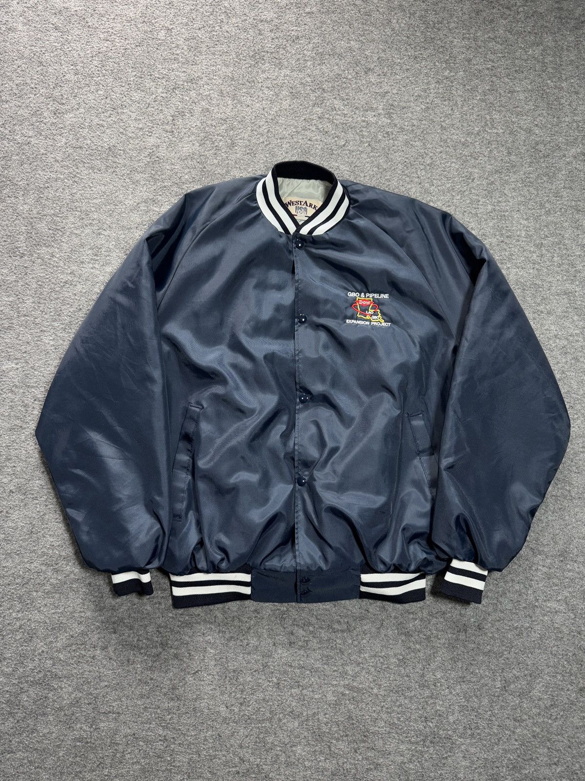 Vintage Vintage Baseball Bomber Jacket 90s made in USA workers quilt Size US L / EU 52-54 / 3 - 1 Thumbnail