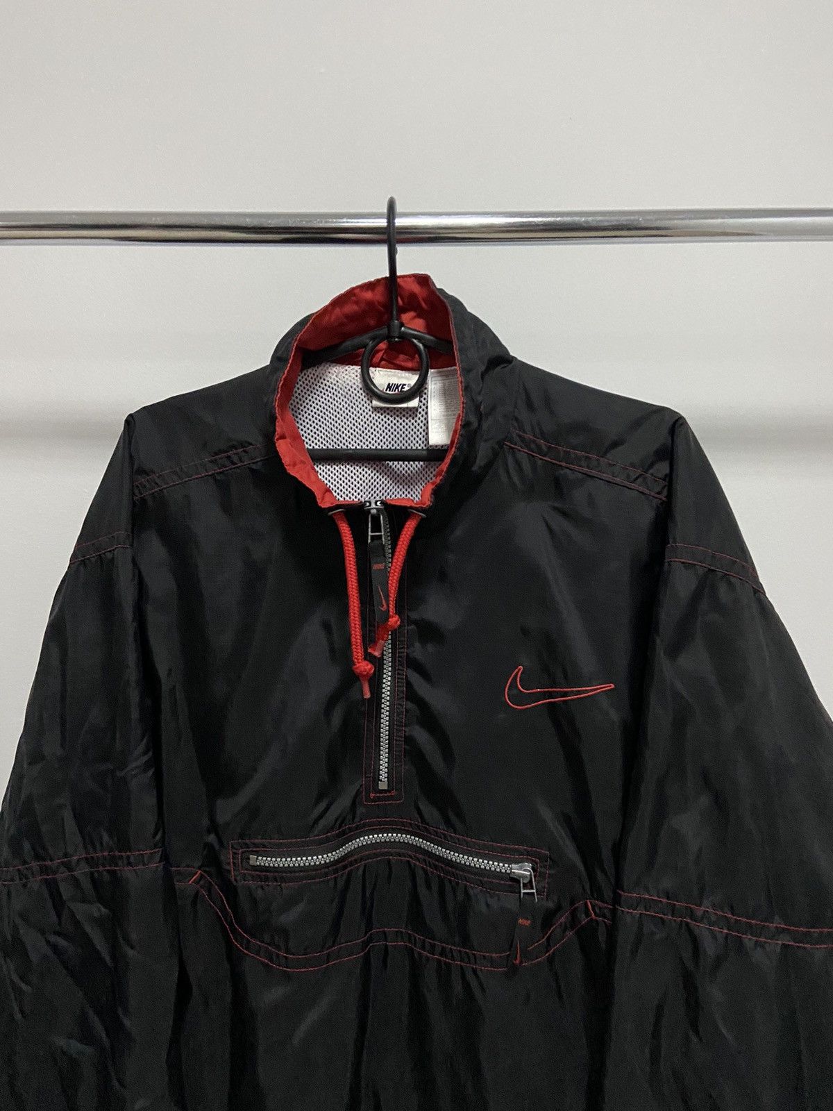 Nike × Vintage Nike Vintage Windbreaker zip anorak logo nylon Size US S / EU 44-46 / 1 - 3 Thumbnail