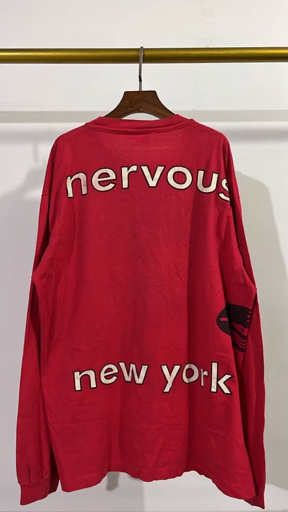 Band Tees Vintage longsleve NERVOUS NEW YORK 94 Size US XXL / EU 58 / 5 - 2 Thumbnail
