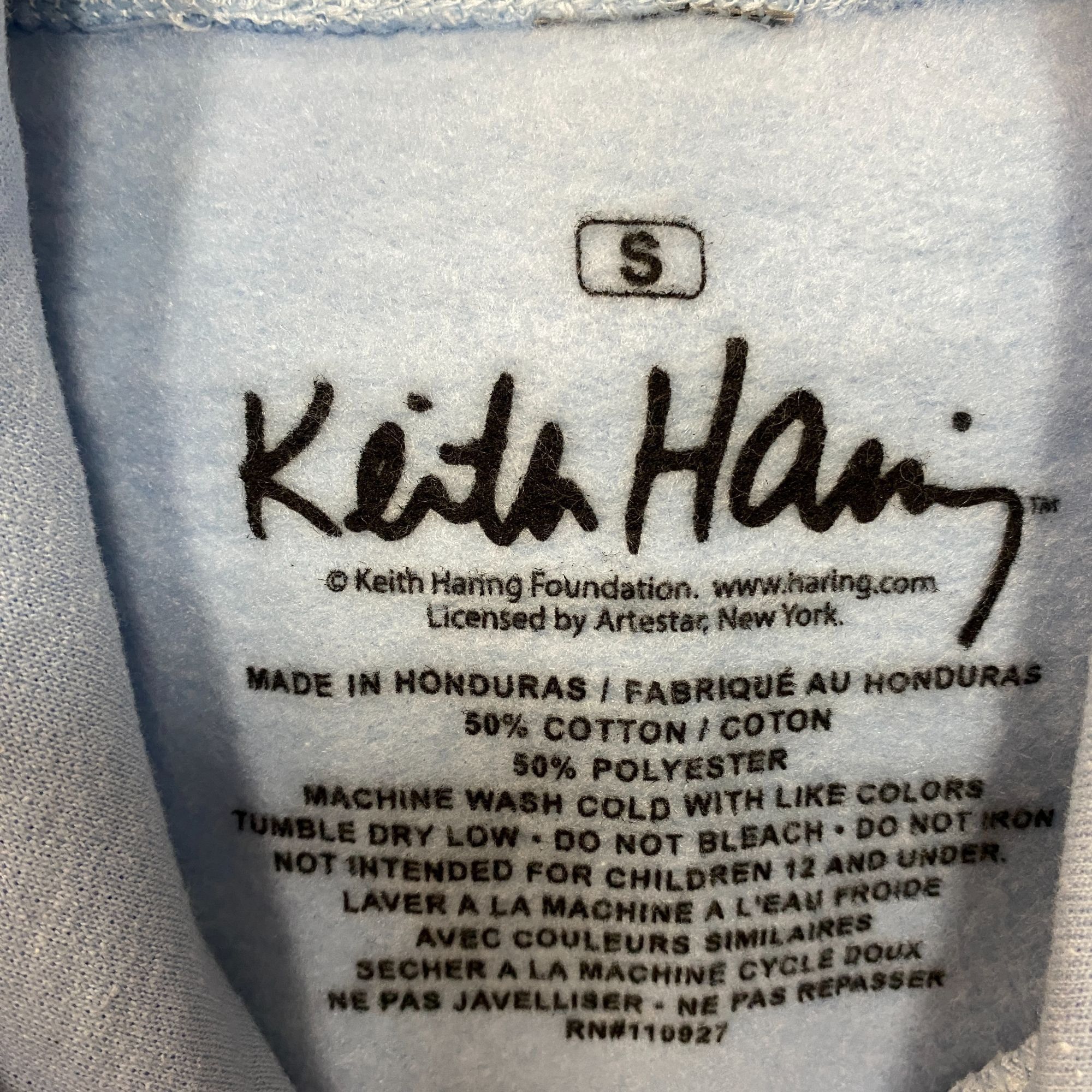 Keith Haring Keith Haring Hoodie Sweatshirt Mens Small Blue Pisa 89 Art Size US S / EU 44-46 / 1 - 4 Thumbnail