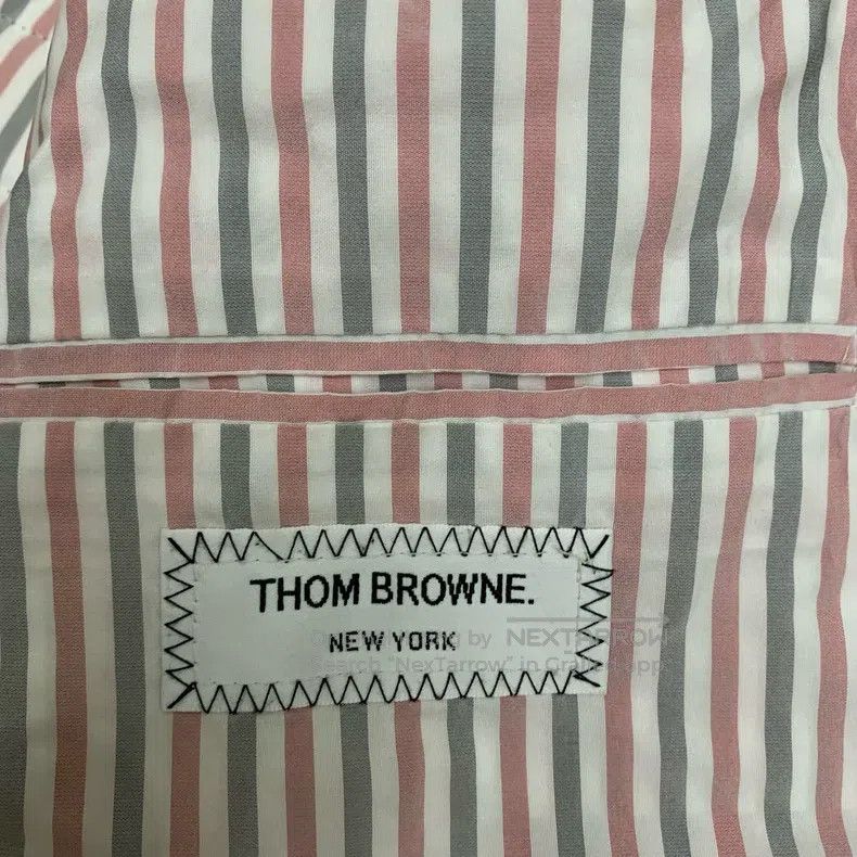 Thom Browne Thom Browne Blue four-stripe down jacket Size US XXL / EU 58 / 5 - 6 Thumbnail