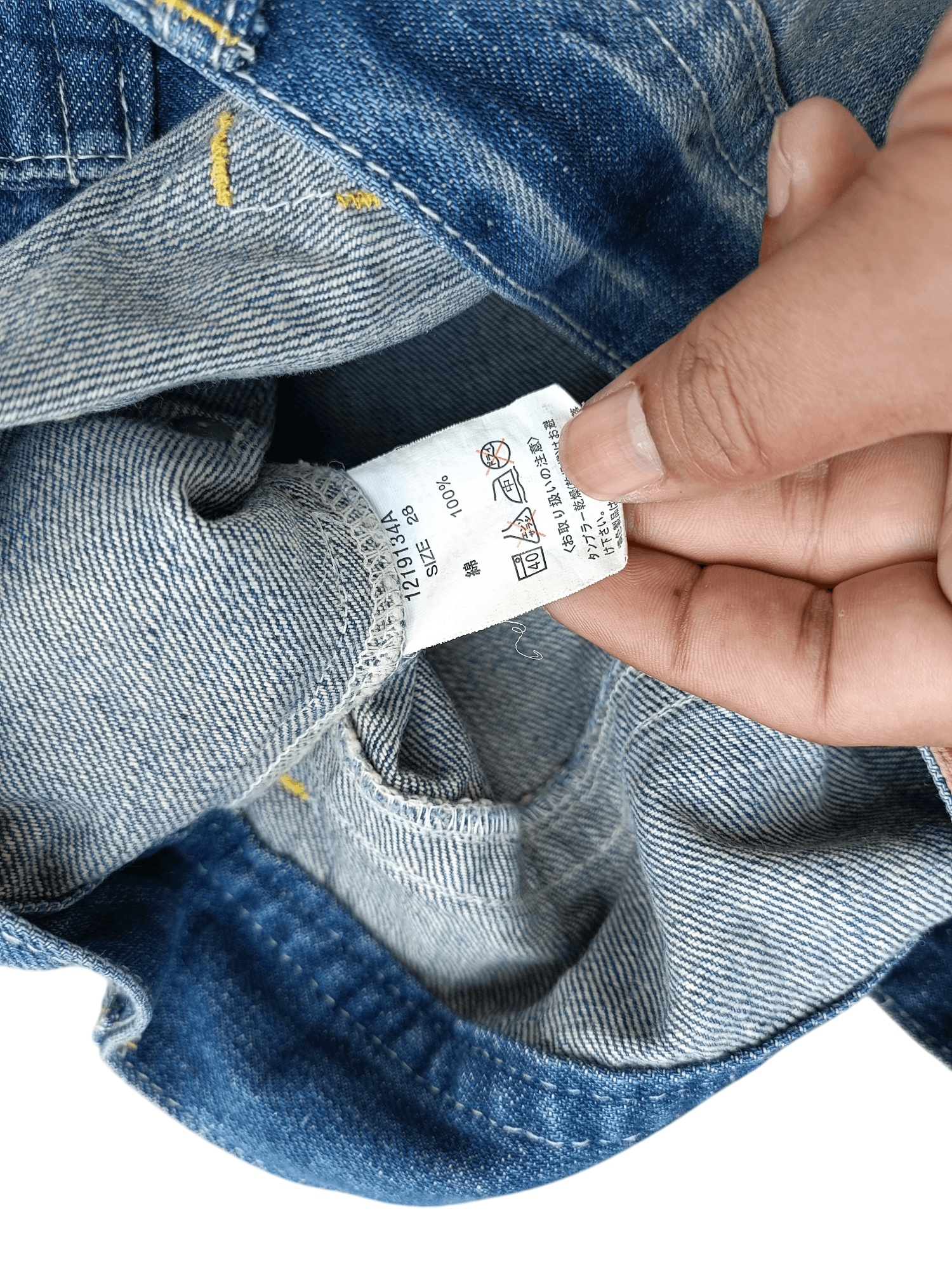 Designer × Japanese Brand × Vintage VINTAGE BLUE MOON BLUE FLORIDA 93 SURFING PAINT DESIGN DENIM Size US 32 / EU 48 - 11 Thumbnail