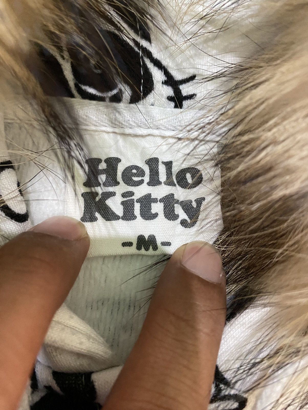 Japanese Brand Fur Hello Kitty Japan All Over Print Zip Hoodie Black White Size US M / EU 48-50 / 2 - 7 Thumbnail