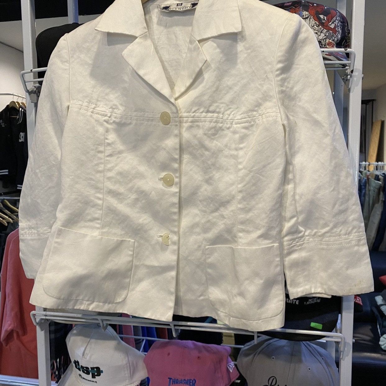 Givenchy vintage Givenchy Boutiques French Designer Plain Blazer Coat Size S / US 4 / IT 40 - 5 Thumbnail