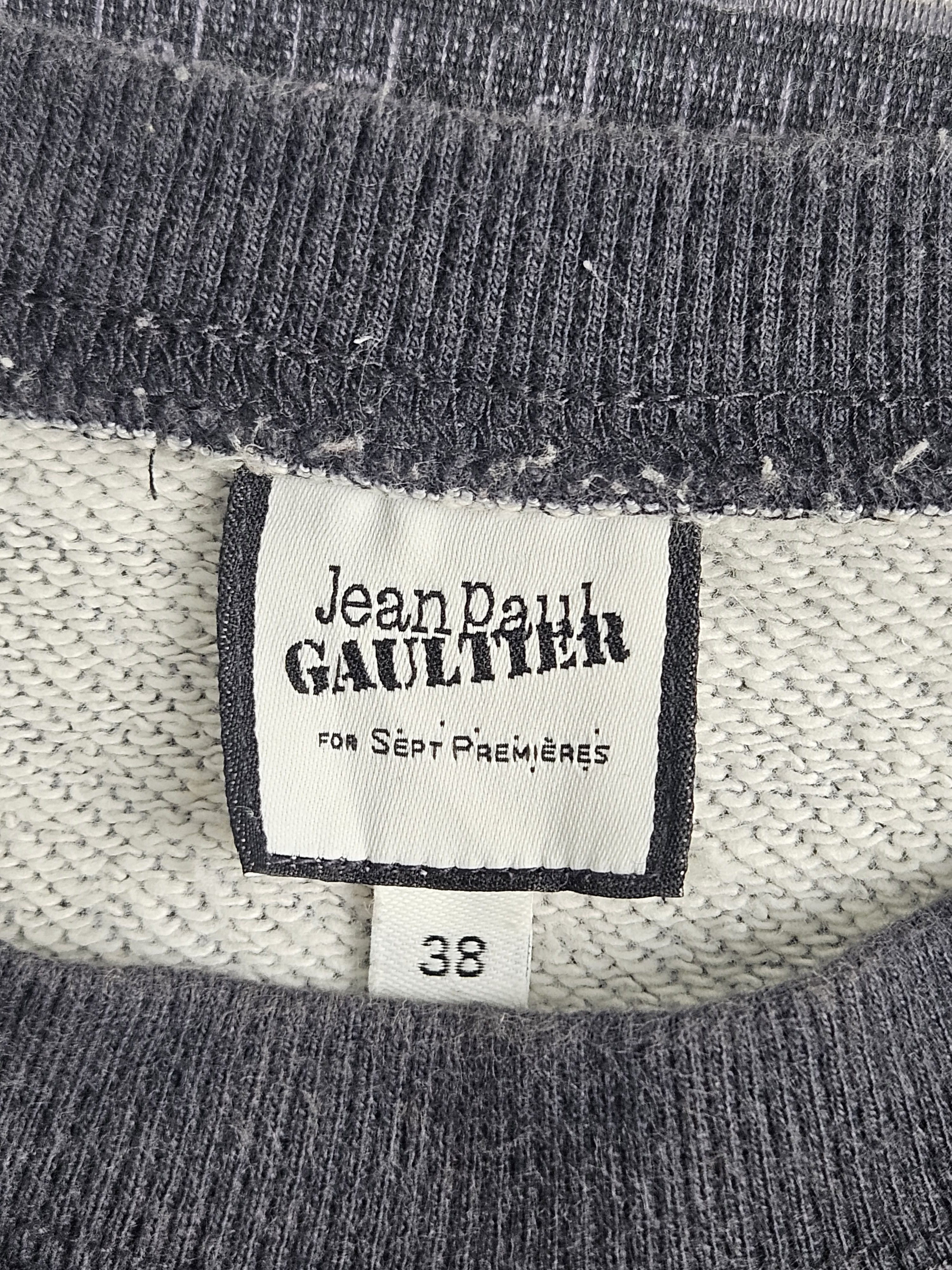 Jean Paul Gaultier Jean Paul Gautier Measuring Tape Overprint Sweatshirt Size M / US 6-8 / IT 42-44 - 4 Thumbnail