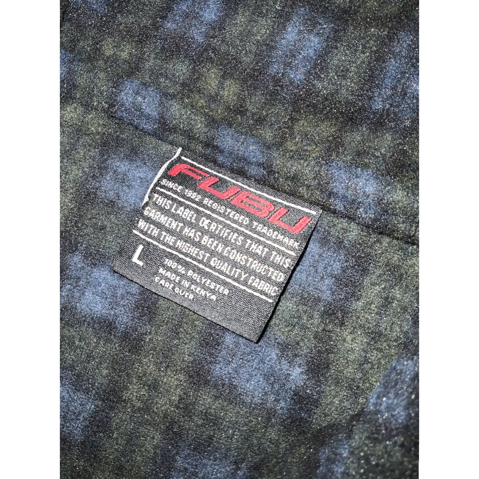 Fubu VINTAGE FUBU Blackwatch Plaid Pile Fleece Hip Hop 1/4 Zip Pullover Jacket Sz. L Mens Size US L / EU 52-54 / 3 - 5 Thumbnail