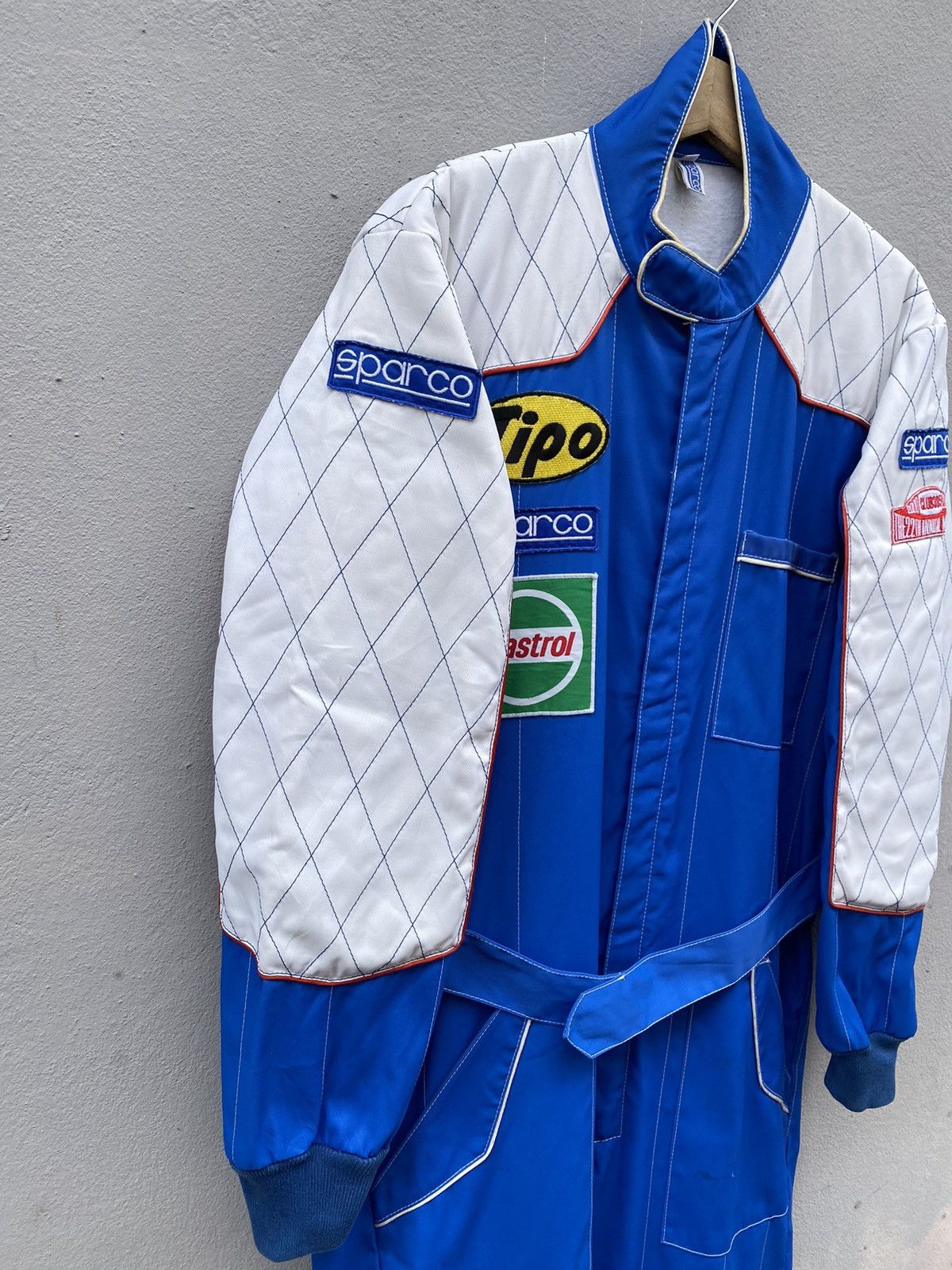 Vintage 🔥RARE🔥 Vintage SPARCO Racing Kart Suit Royal Blue/White Size US 36 / EU 52 - 7 Thumbnail