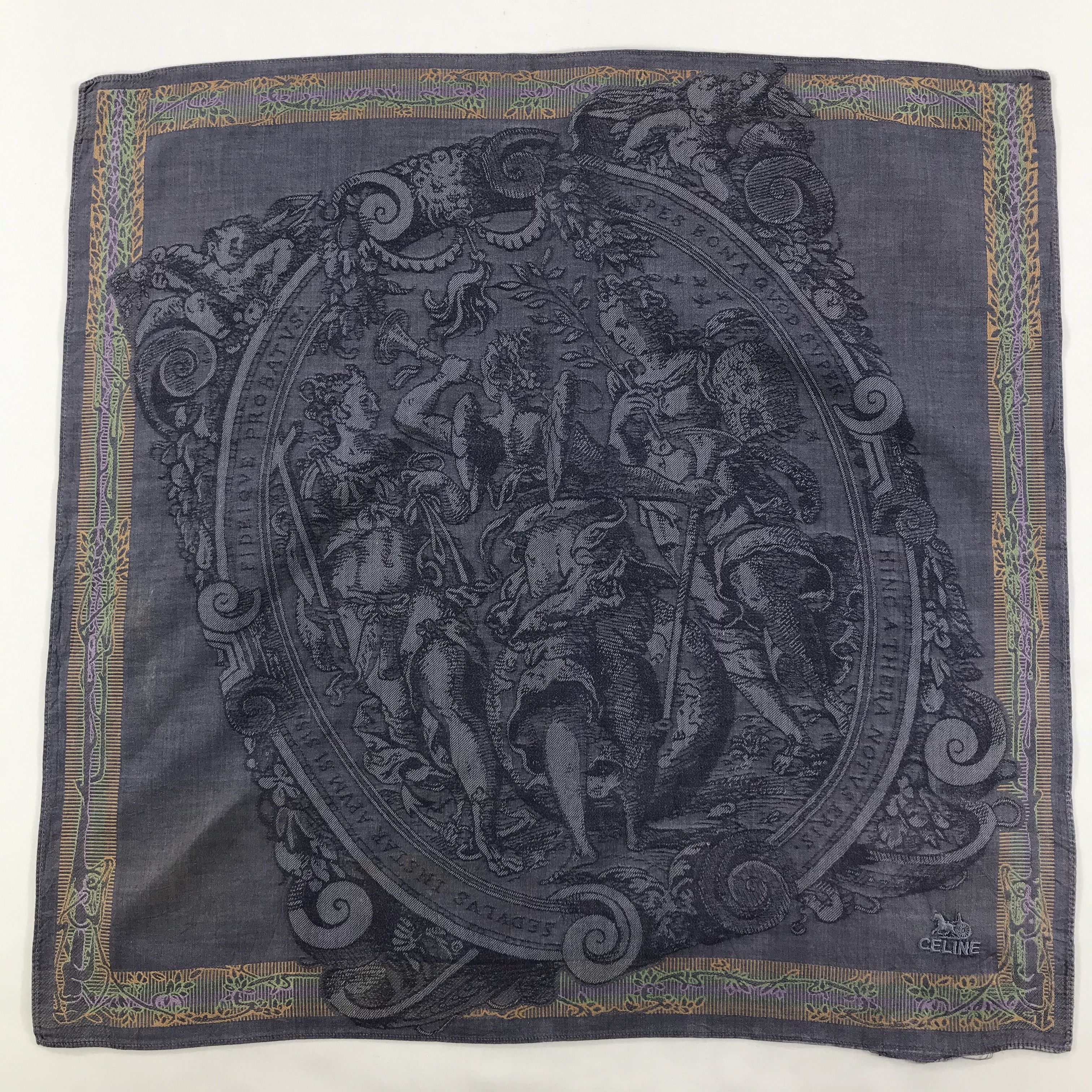Celine × Vintage Celine Bandana / Handkerchief / Neckerchief - S1496 Size ONE SIZE - 1 Thumbnail