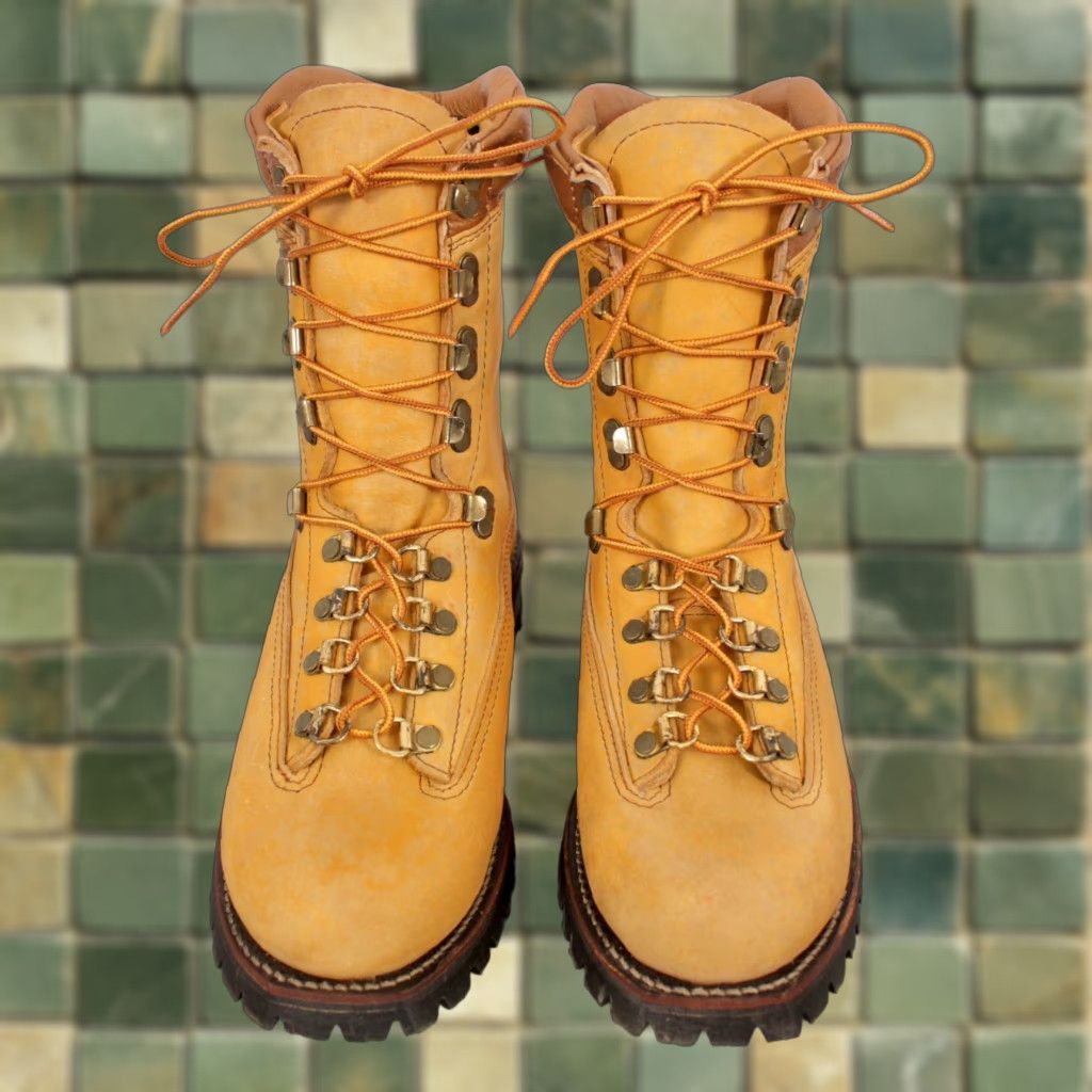 Mason's VINTAGE Mason Boots Mens VTG NOS 1970 Tan Leather Hiking ...
