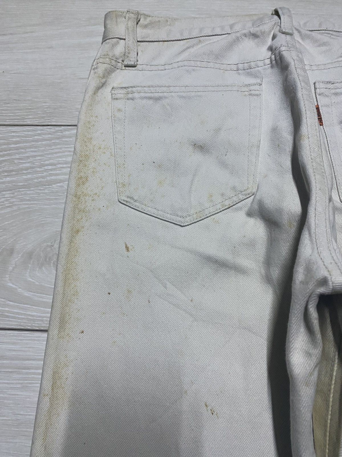 Edwin Edwin Vintage 80s Orange Tab Rusty Straight Loose Jeans Size US 28 / EU 44 - 9 Thumbnail