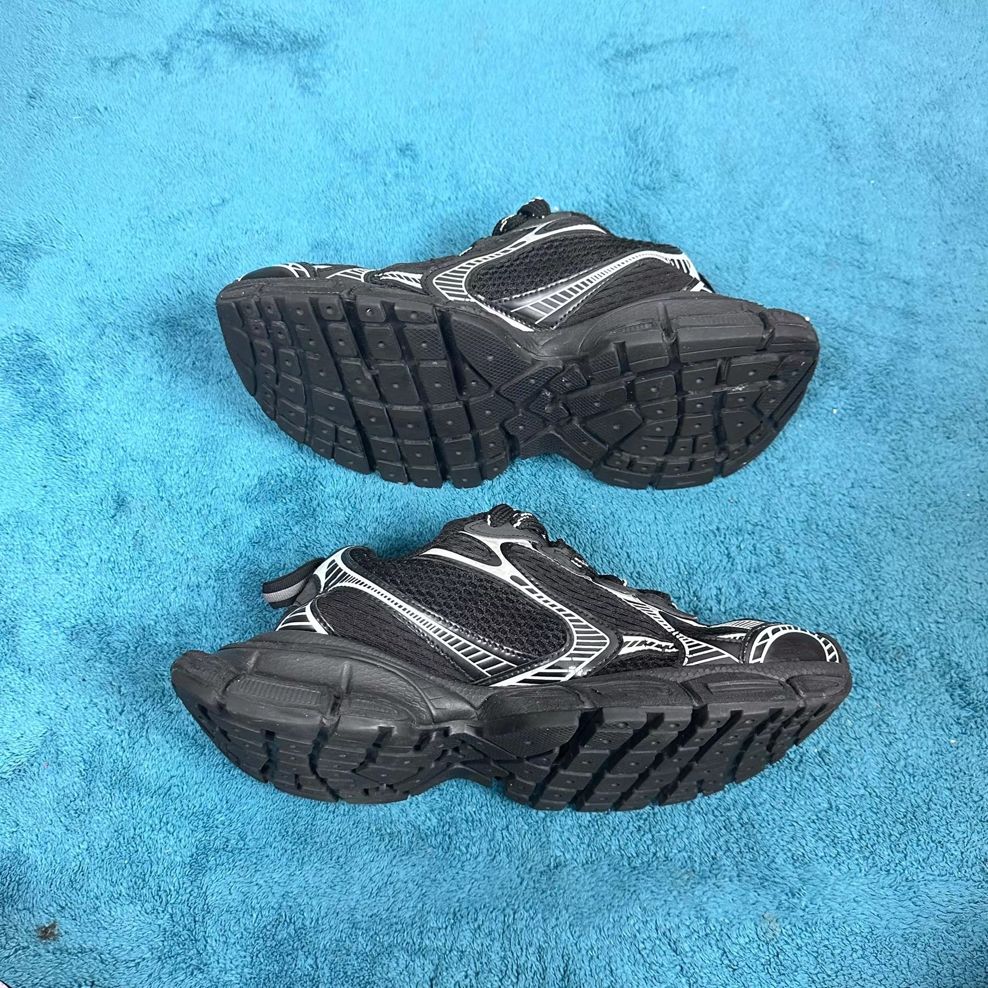 Balenciaga Balenciaga 3xl Distressed Black Silver Thick Dad Sneaker 38 Size US 7.5 / IT 37.5 - 3 Thumbnail