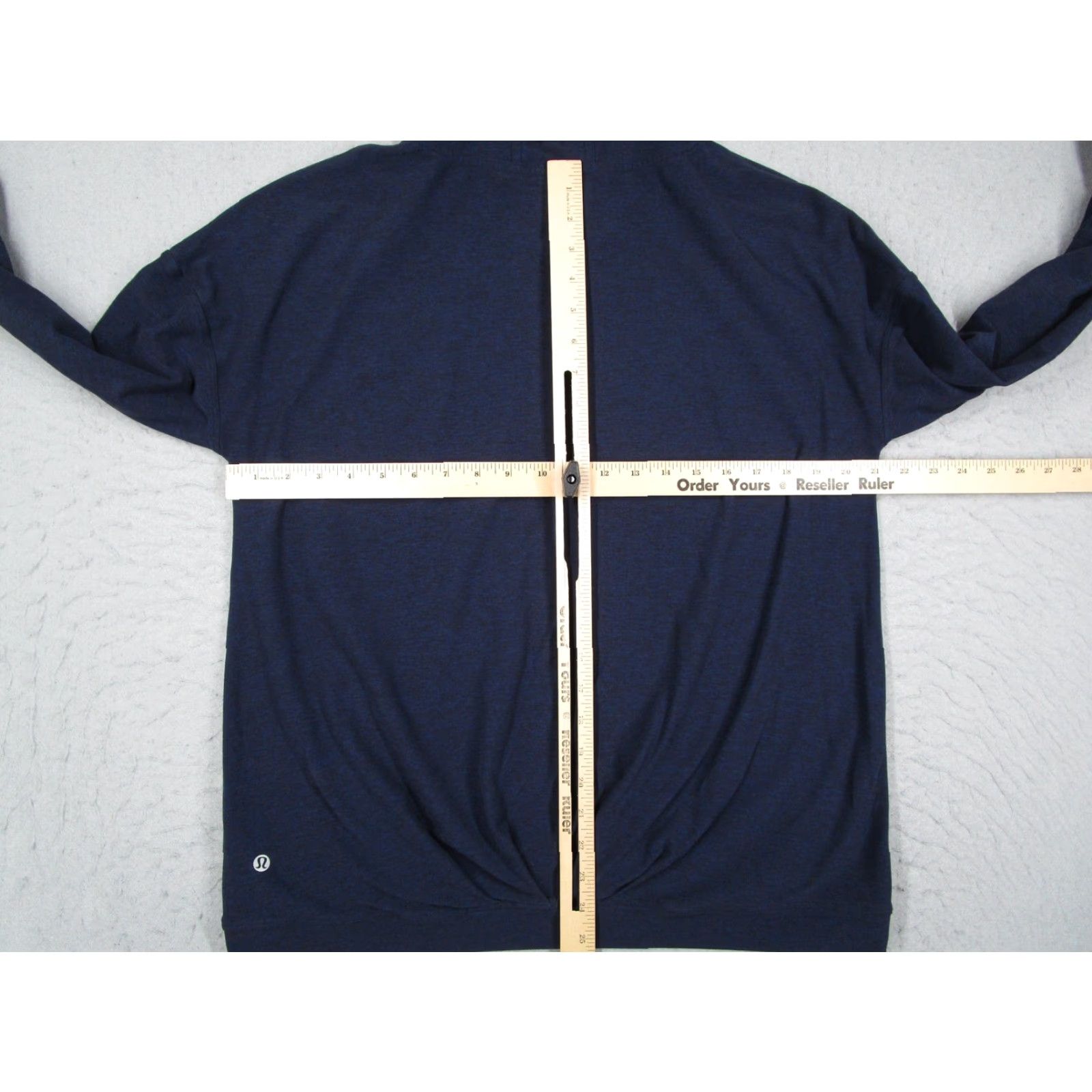 Lululemon Lululemon Hoodie Sweatshirt Womens Medium Blue Lightweight Ruched Hem Yoga Top Shirt Size M / US 6-8 / IT 42-44 - 6 Thumbnail