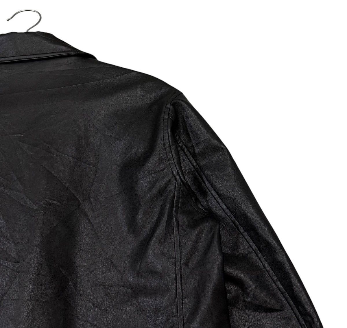 Undercover Vintage Undercover X GU Double Collar Faux Leather Jacket Size US M / EU 48-50 / 2 - 12 Thumbnail