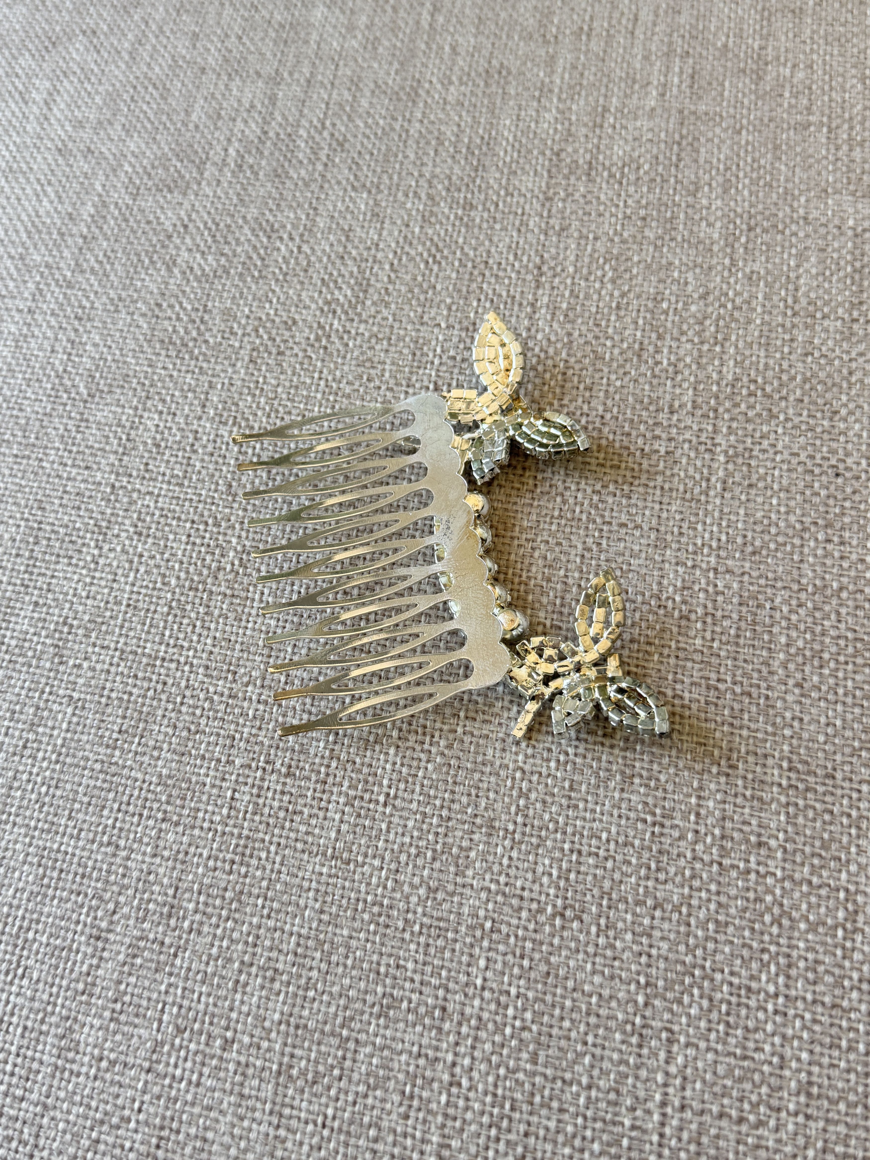 Other Silver Rhinestone Butterfly Hair Comb Size ONE SIZE - 5 Thumbnail