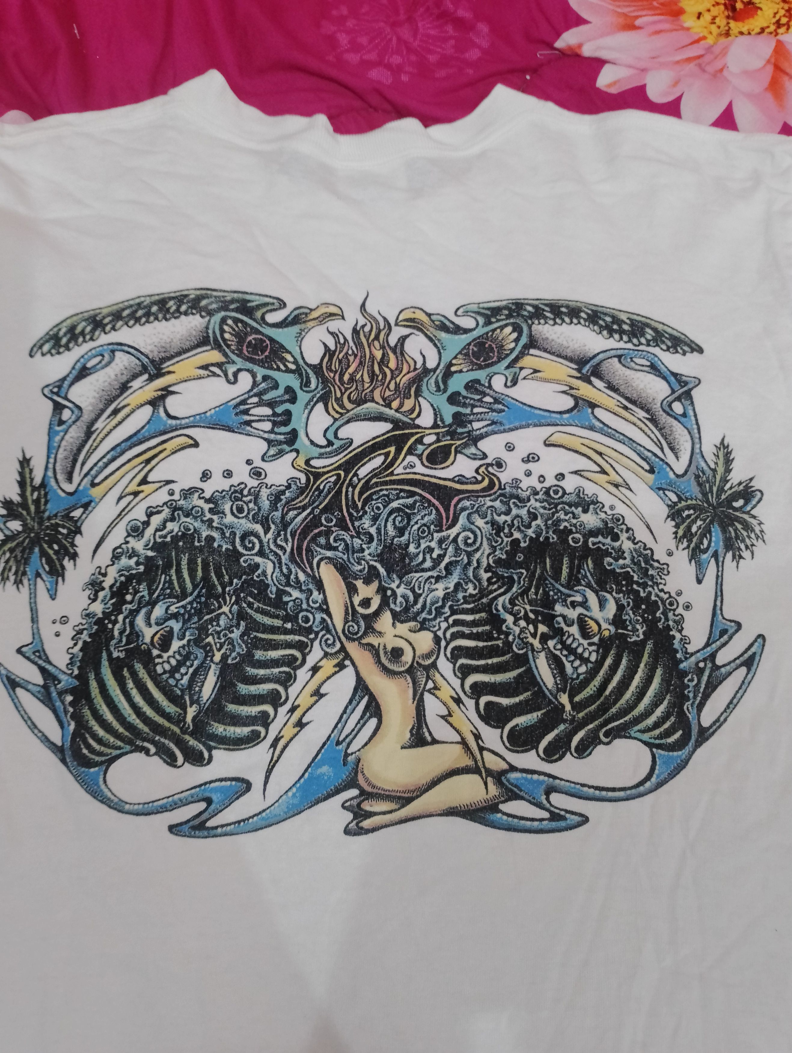 Rusty VIBTAGE RUSTY SKULL SURF TEE Y2K Size US M / EU 48-50 / 2 - 1 Thumbnail