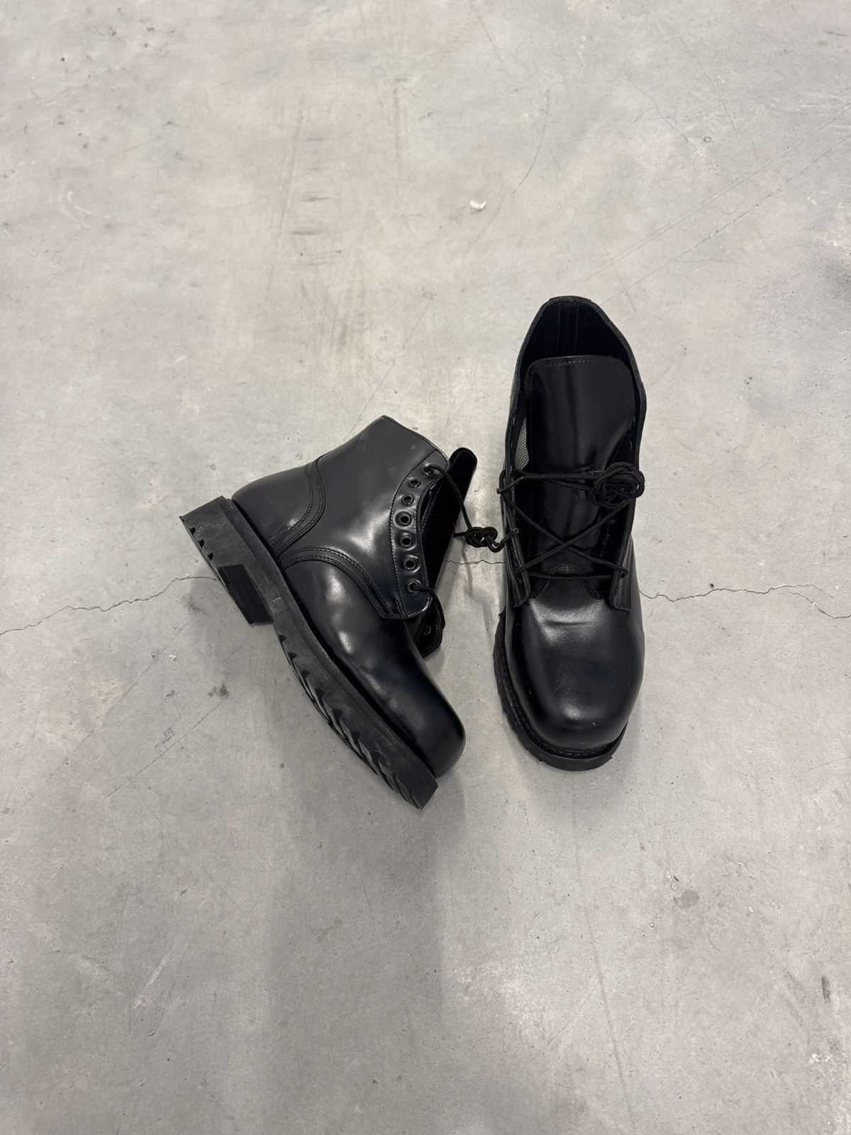Vintage 1980's Platform Ankle Boots Size US 10 / EU 43 - 4 Thumbnail