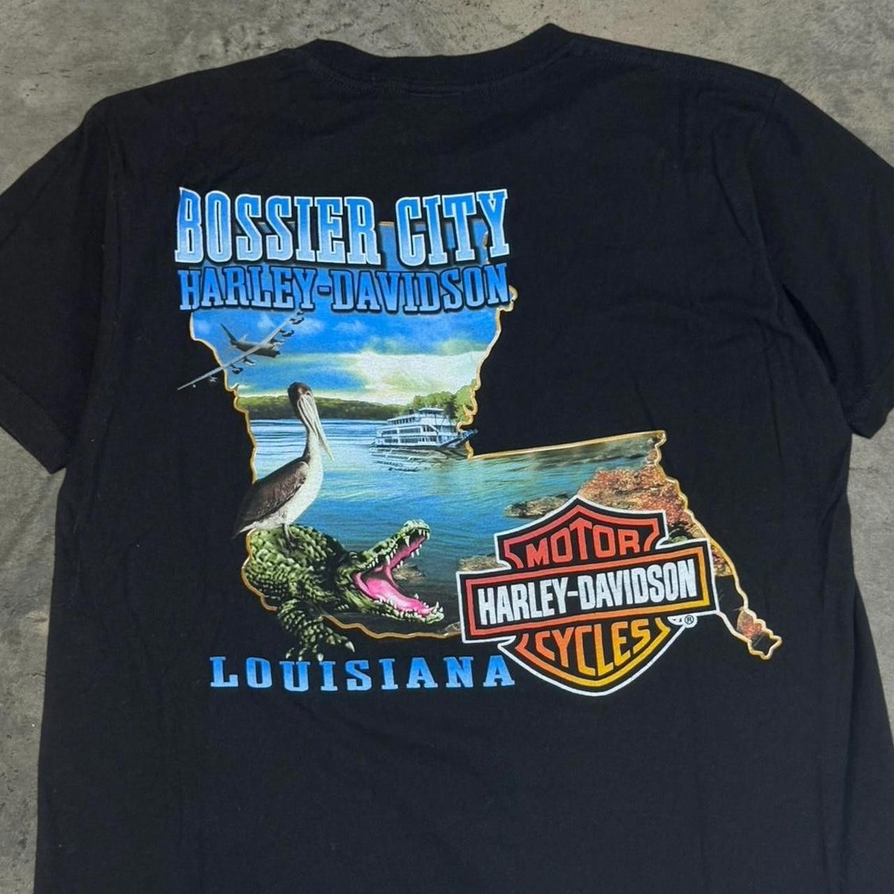 Designer Harley Davidson Men's Black and Silver Tshirt Size US M / EU 48-50 / 2 - 4 Thumbnail