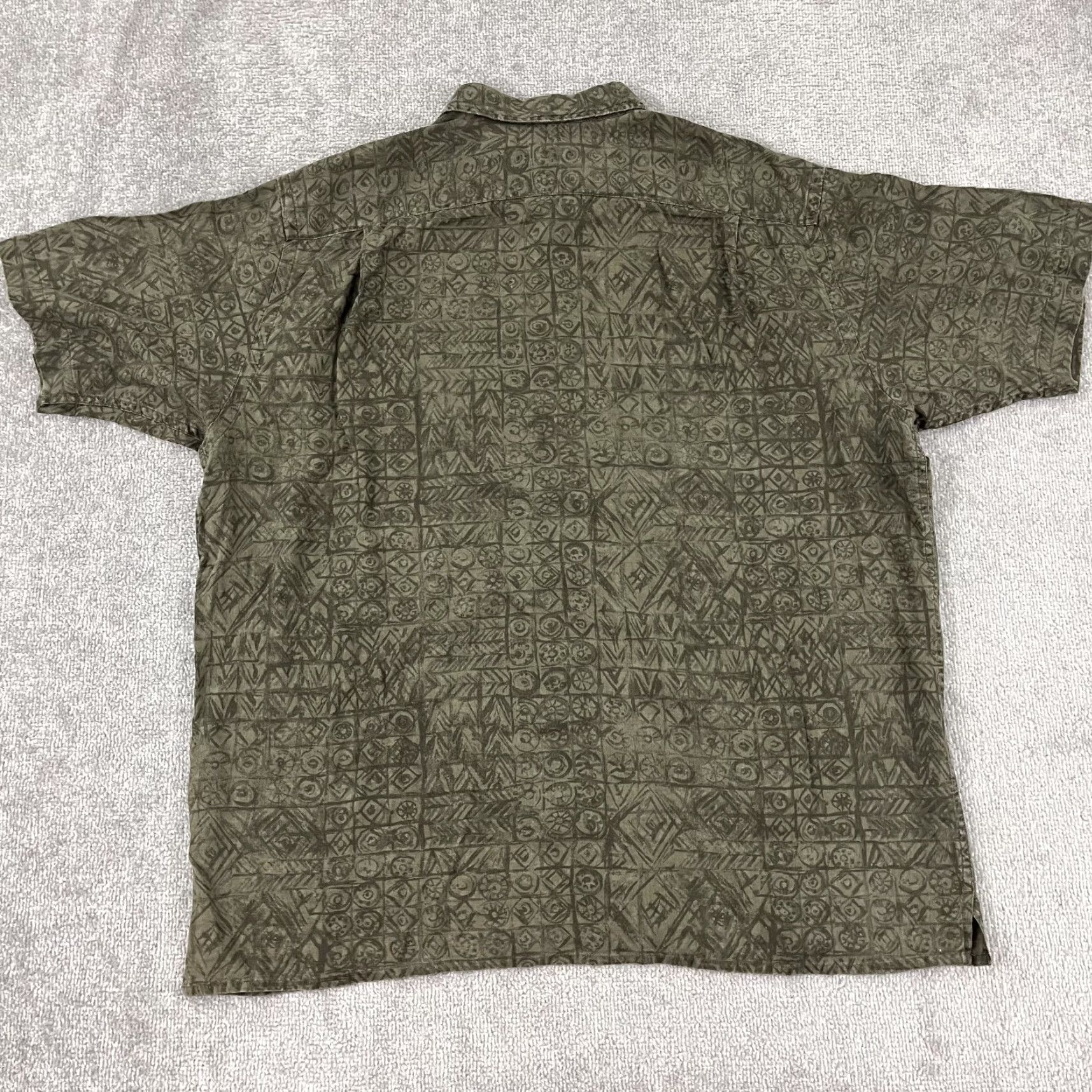 Eddie Bauer VINTAGE Eddie Bauer Shirt Men XLT Tall Short Sleeve Linen Green 100% Breathable Outdoor Size US XL / EU 56 / 4 - 5 Thumbnail