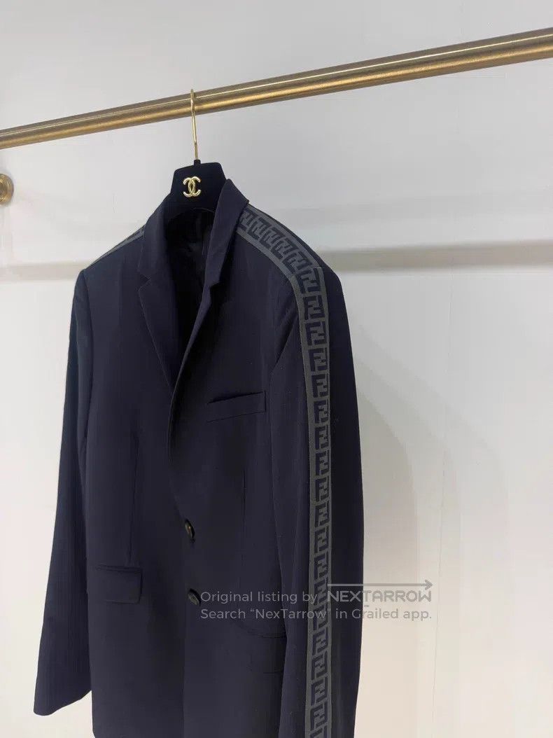 Fendi Fendi FF Logo Branded Blazer Size 44L - 3 Thumbnail