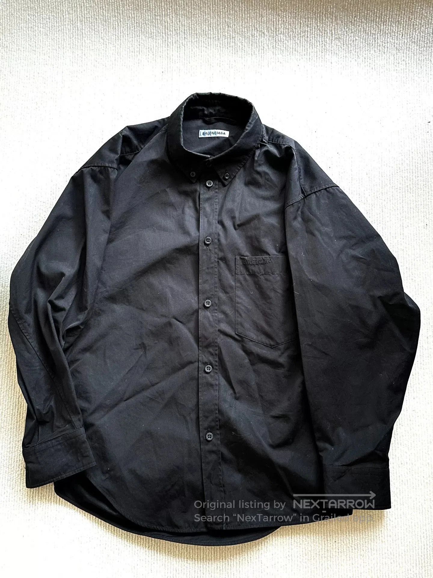 Balenciaga Balenciaga Logo Black Shirt. Size US M / EU 48-50 / 2 - 1 Thumbnail