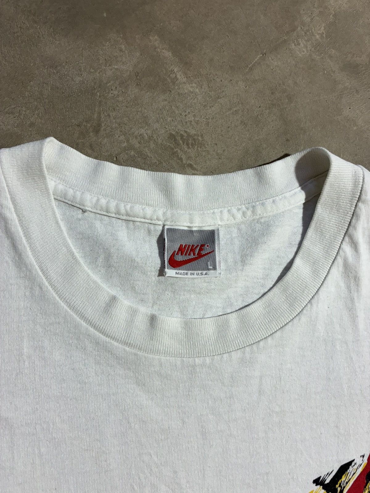 Nike Vintage Nike Andre Agassi Tennis White L T Shirt USA 90s Size US L / EU 52-54 / 3 - 3 Thumbnail