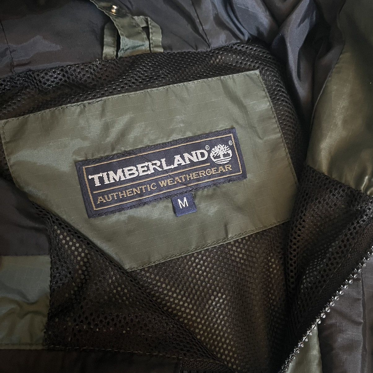 Timberland × Vintage Vintage 2000s Timberland Weathergear Windbreaker Hood Jacket Size US M / EU 48-50 / 2 - 6 Thumbnail